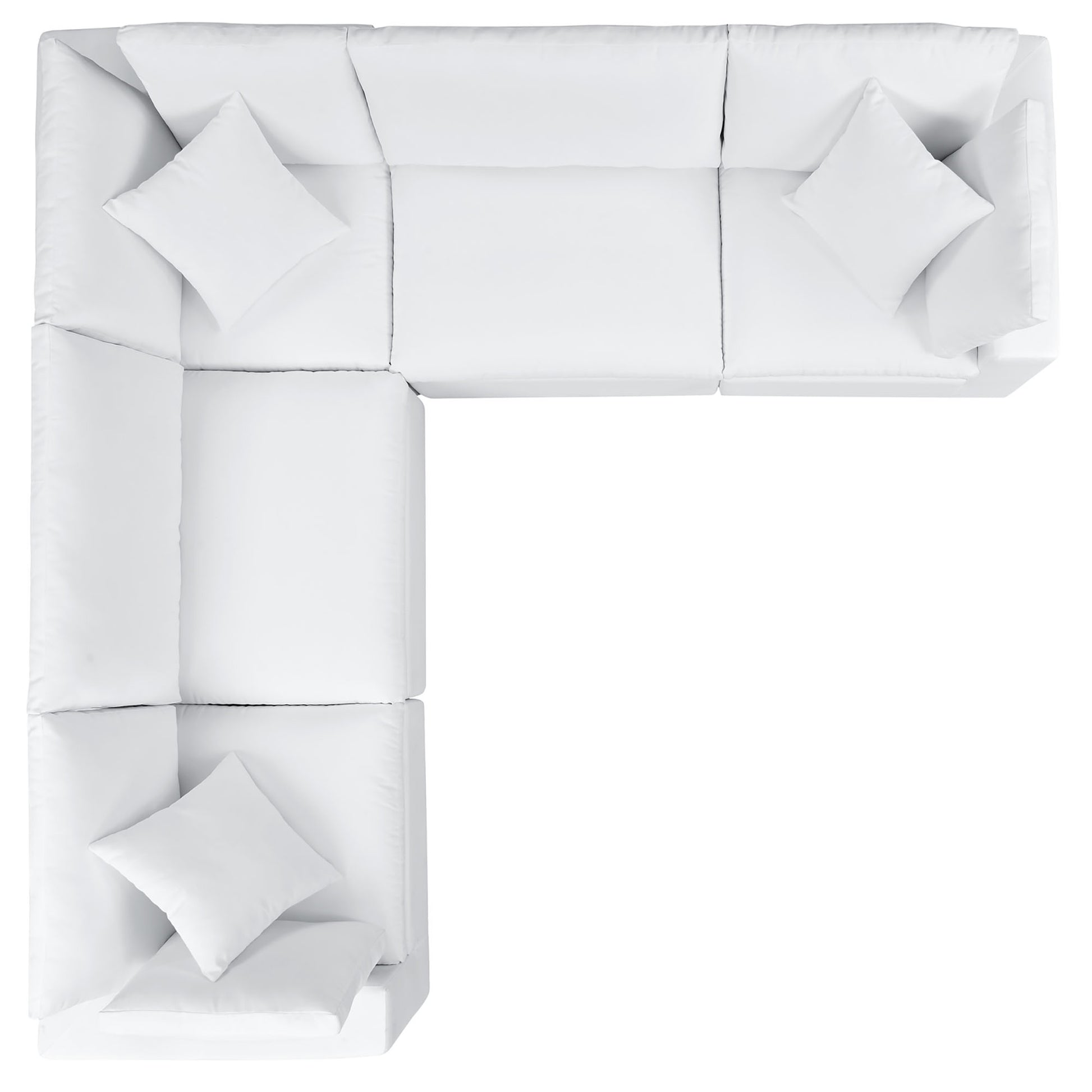 Commix 5-Piece Sunbrella® Outdoor Patio Sectional sofá