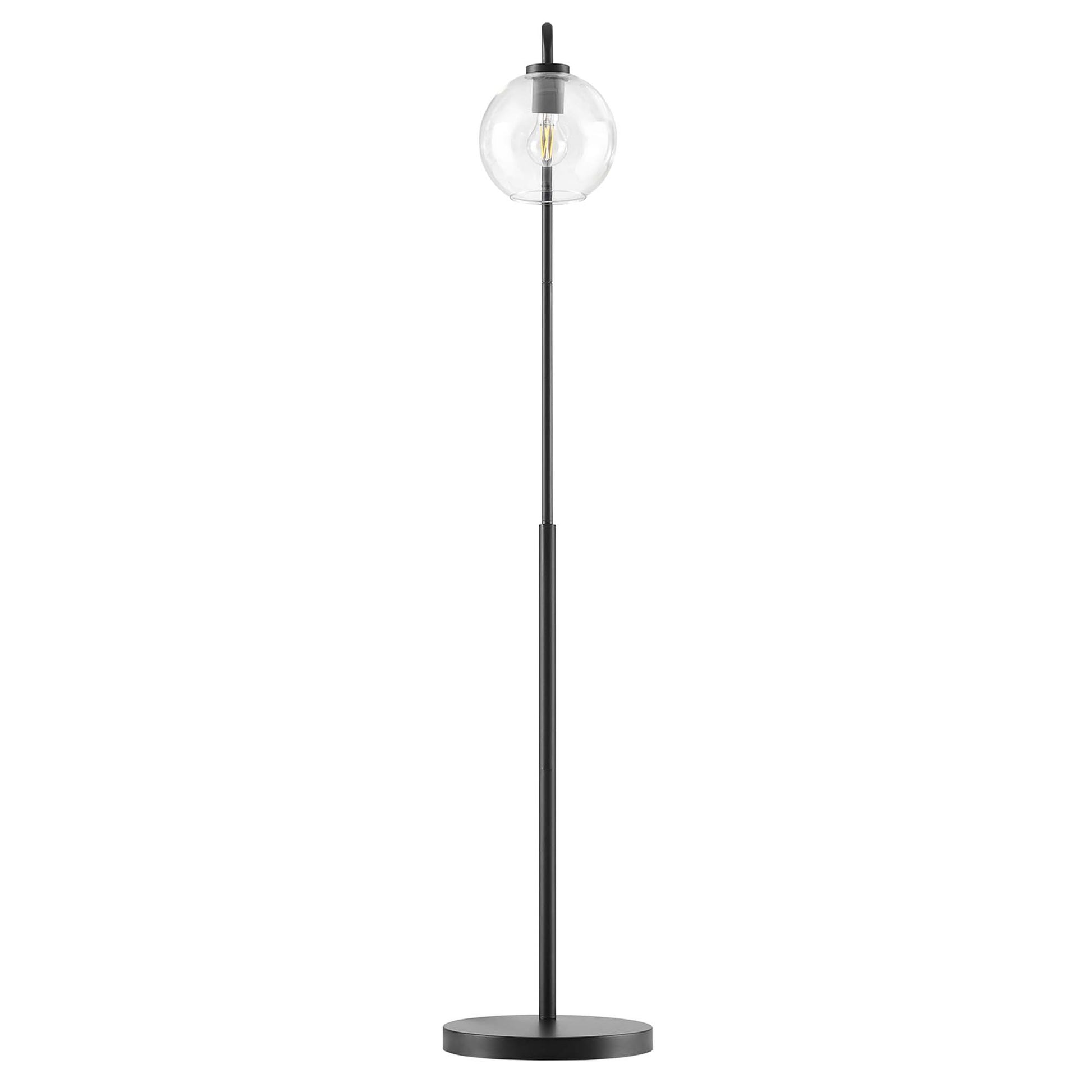 Silo Glass Globe and Metal Floor Lamp