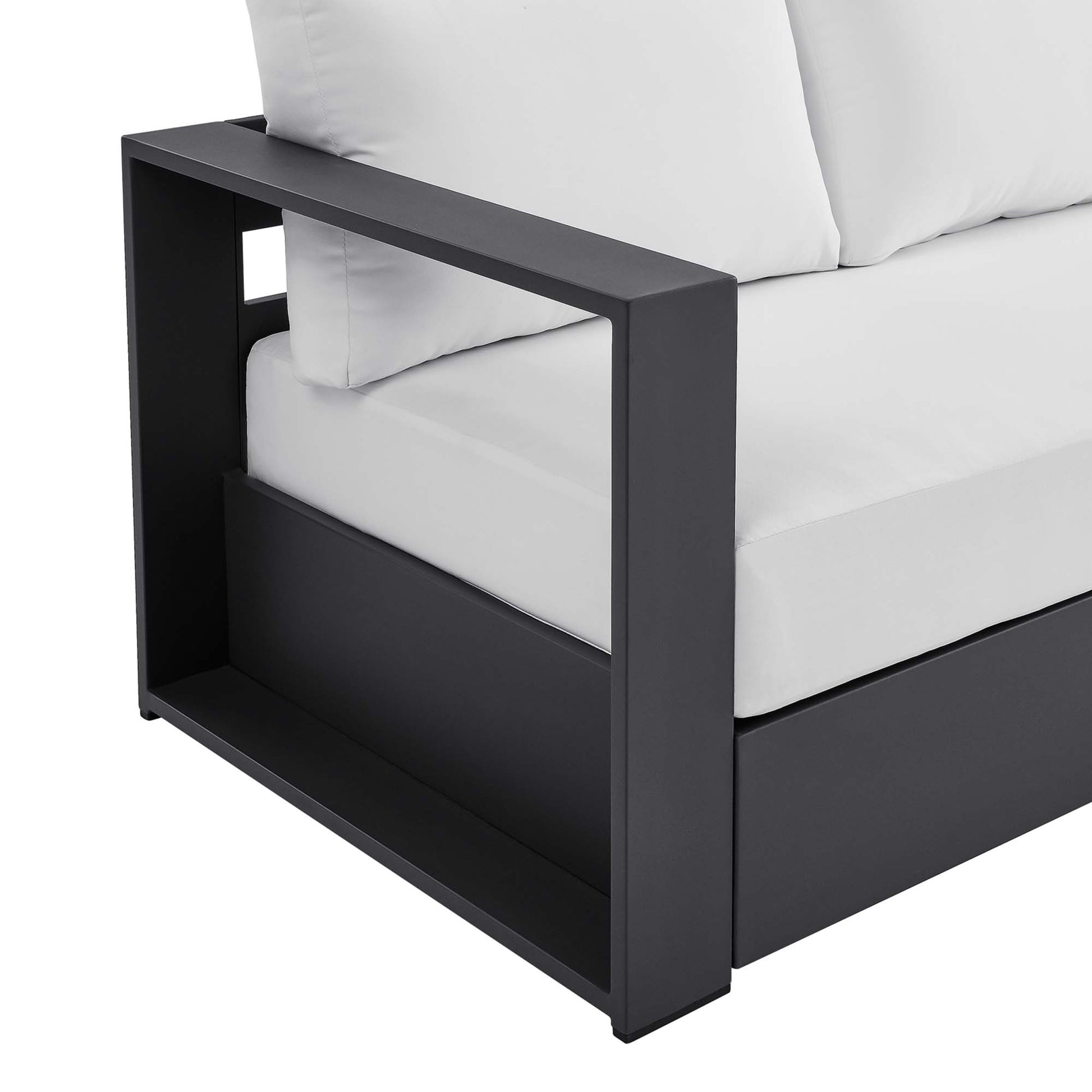 Tahoe Outdoor Patio Powder-Coated Aluminum sofá