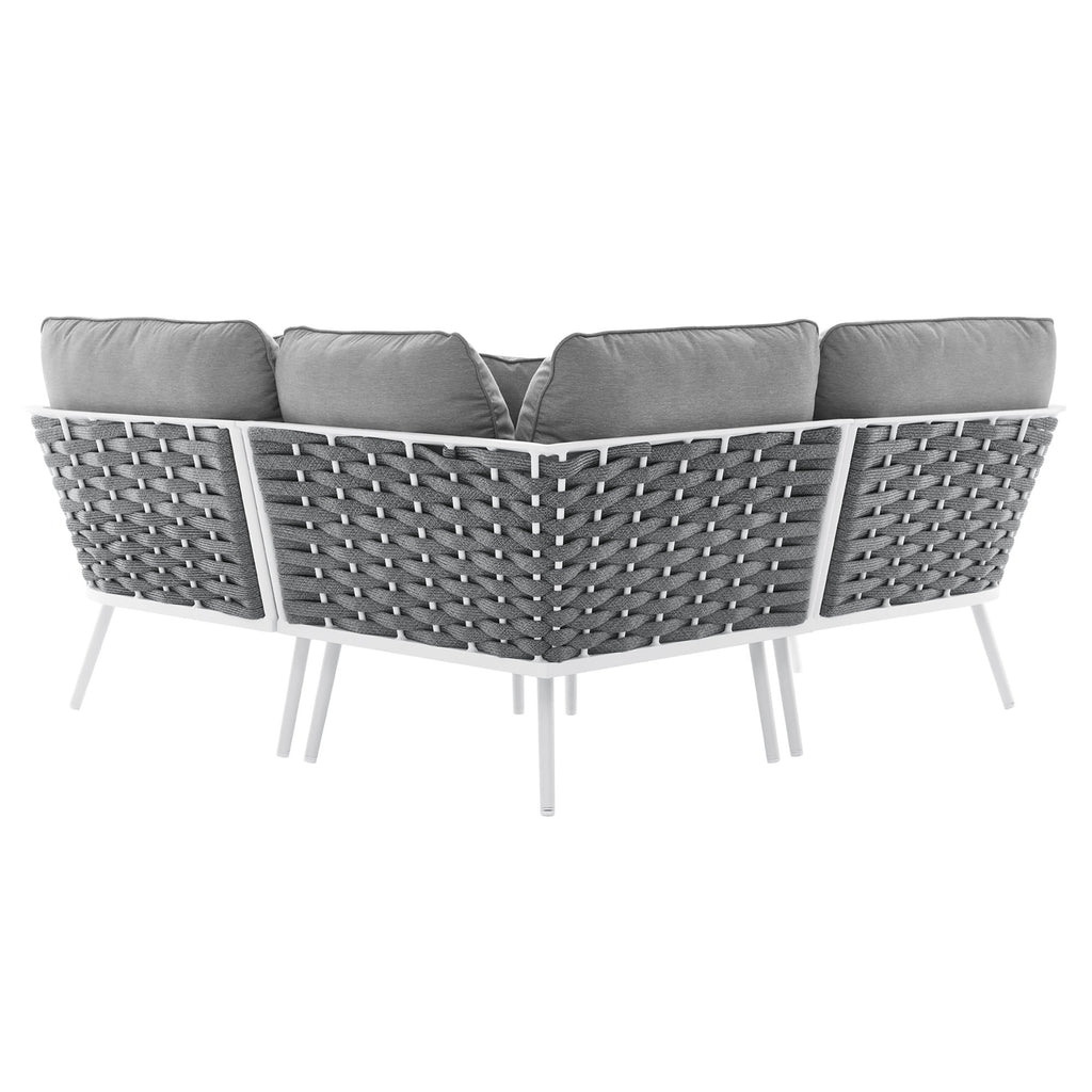 Stance Outdoor Patio Aluminum Small Sectional sofá