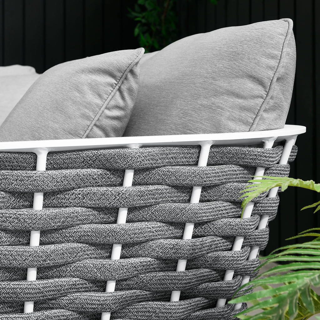 Stance Outdoor Patio Aluminum Small Sectional sofá