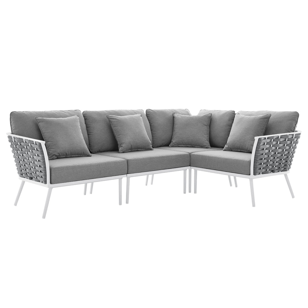 Stance Outdoor Patio Aluminum Large Sectional sofá