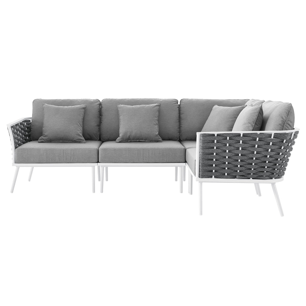 Stance Outdoor Patio Aluminum Large Sectional sofá