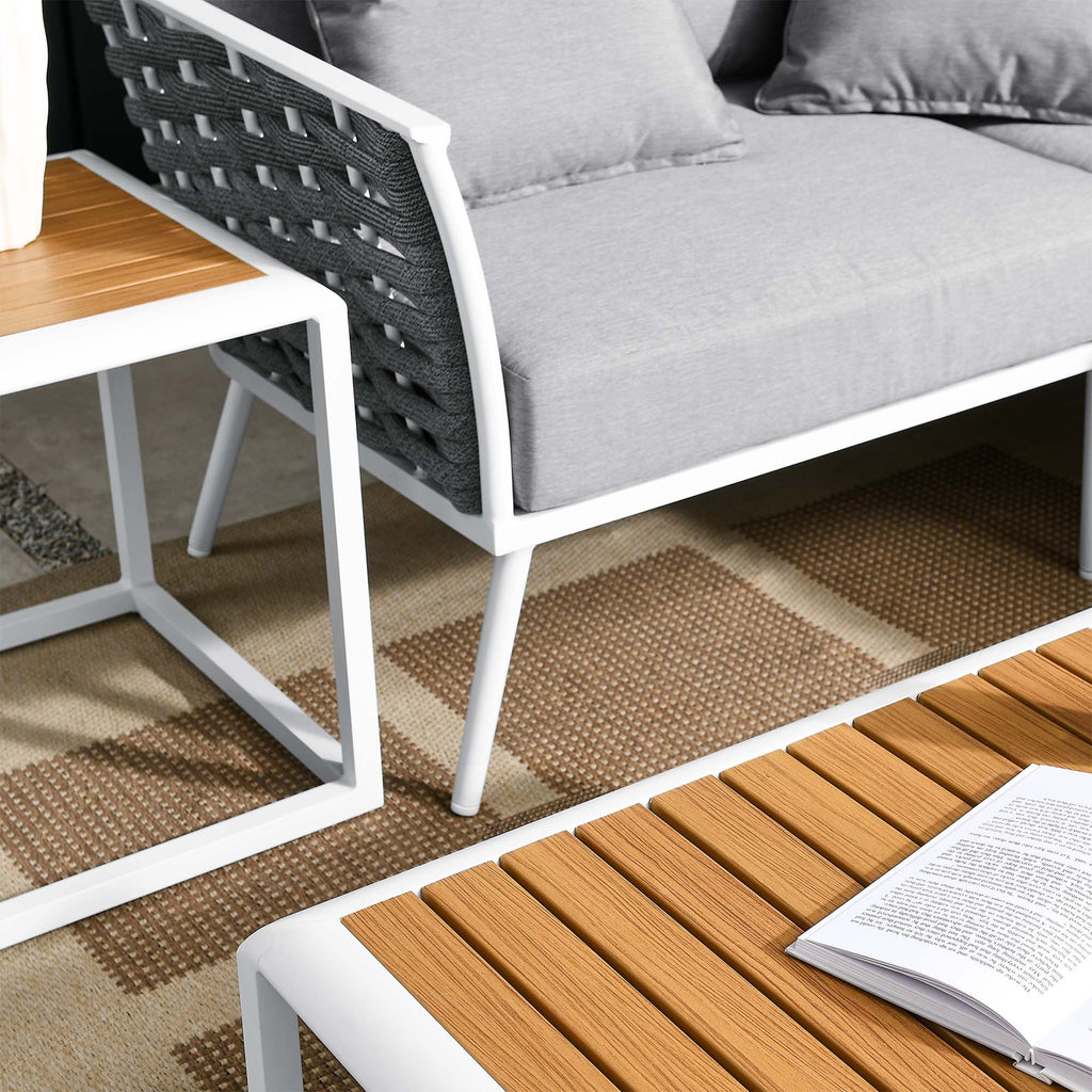 Stance 7 Piece Outdoor Patio Aluminum Sectional sofá Set