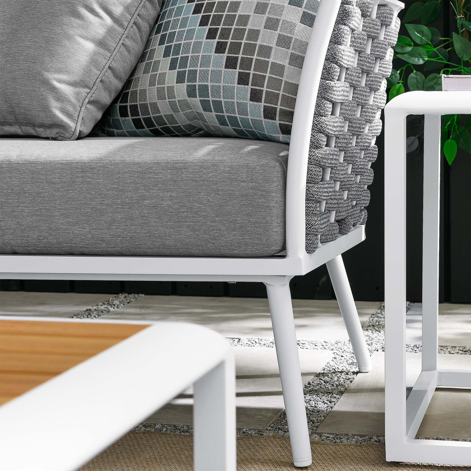 Stance 8 Piece Outdoor Patio Aluminum Sectional sofá Set