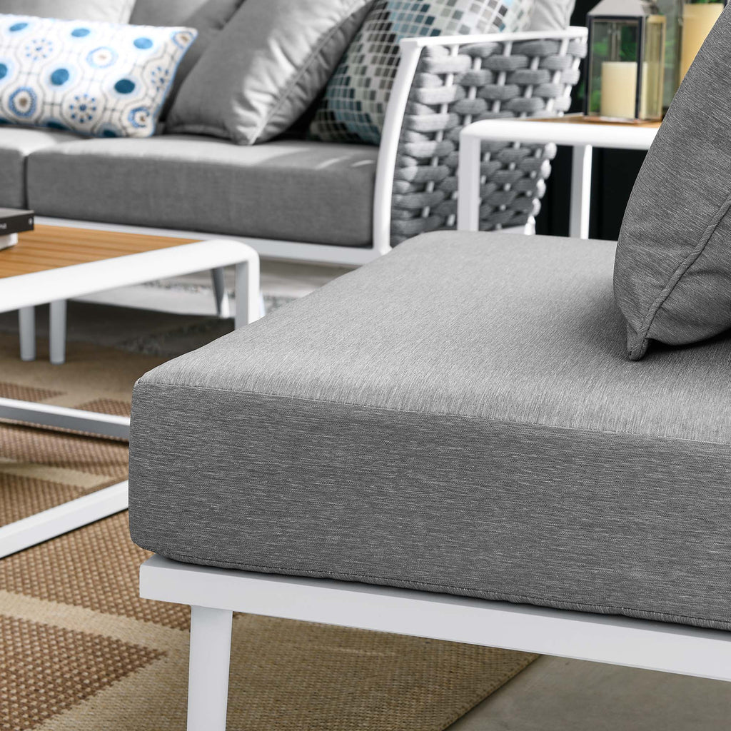 Stance 9 Piece Aluminum Outdoor Patio Sectional sofá Set