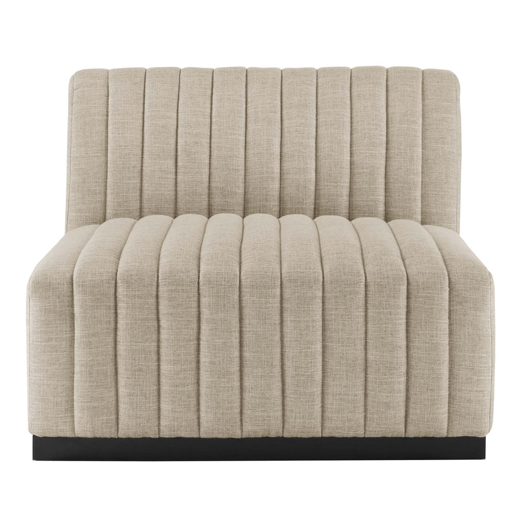 Conjure Channel Tufted Upholstered Fabric sofá