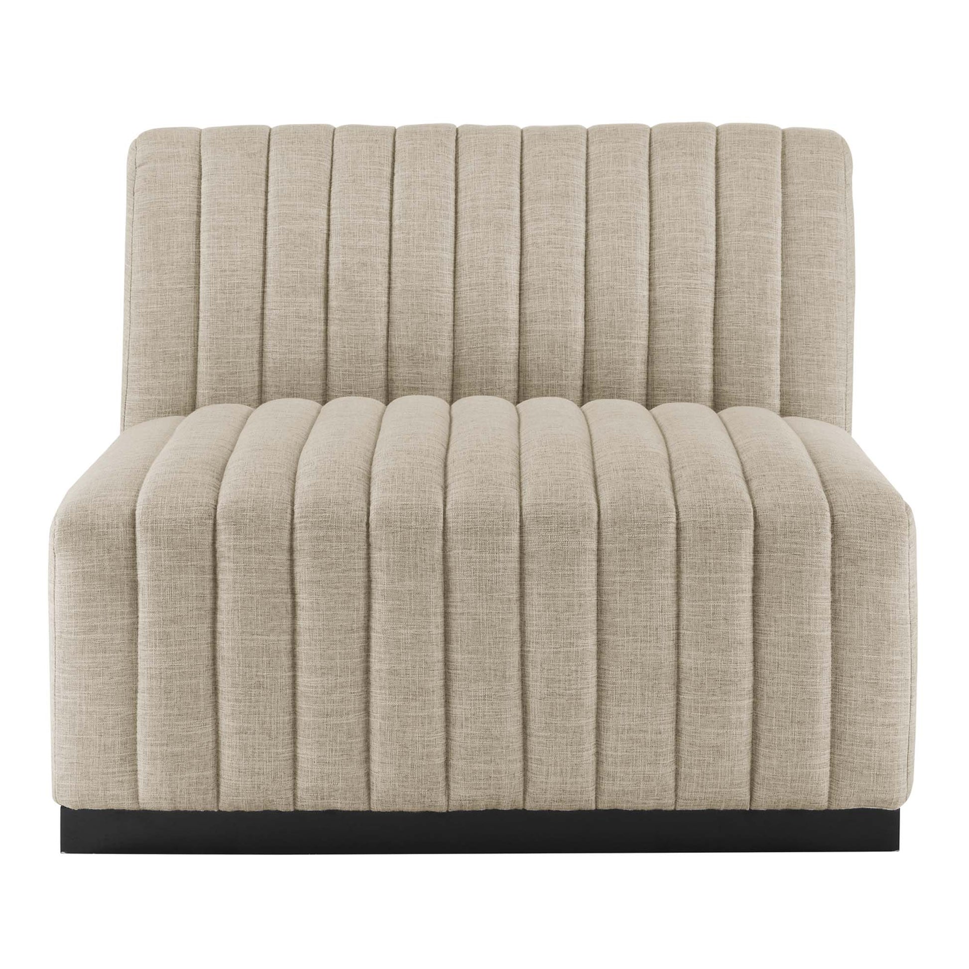 Conjure Channel Tufted Upholstered Fabric sofá