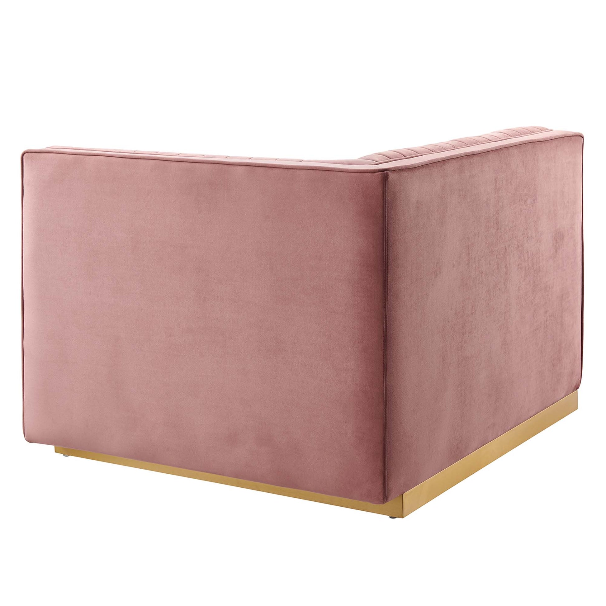 Sanguine Channel Tufted Performance Velvet Modular Sectional sofá Right-Arm silla