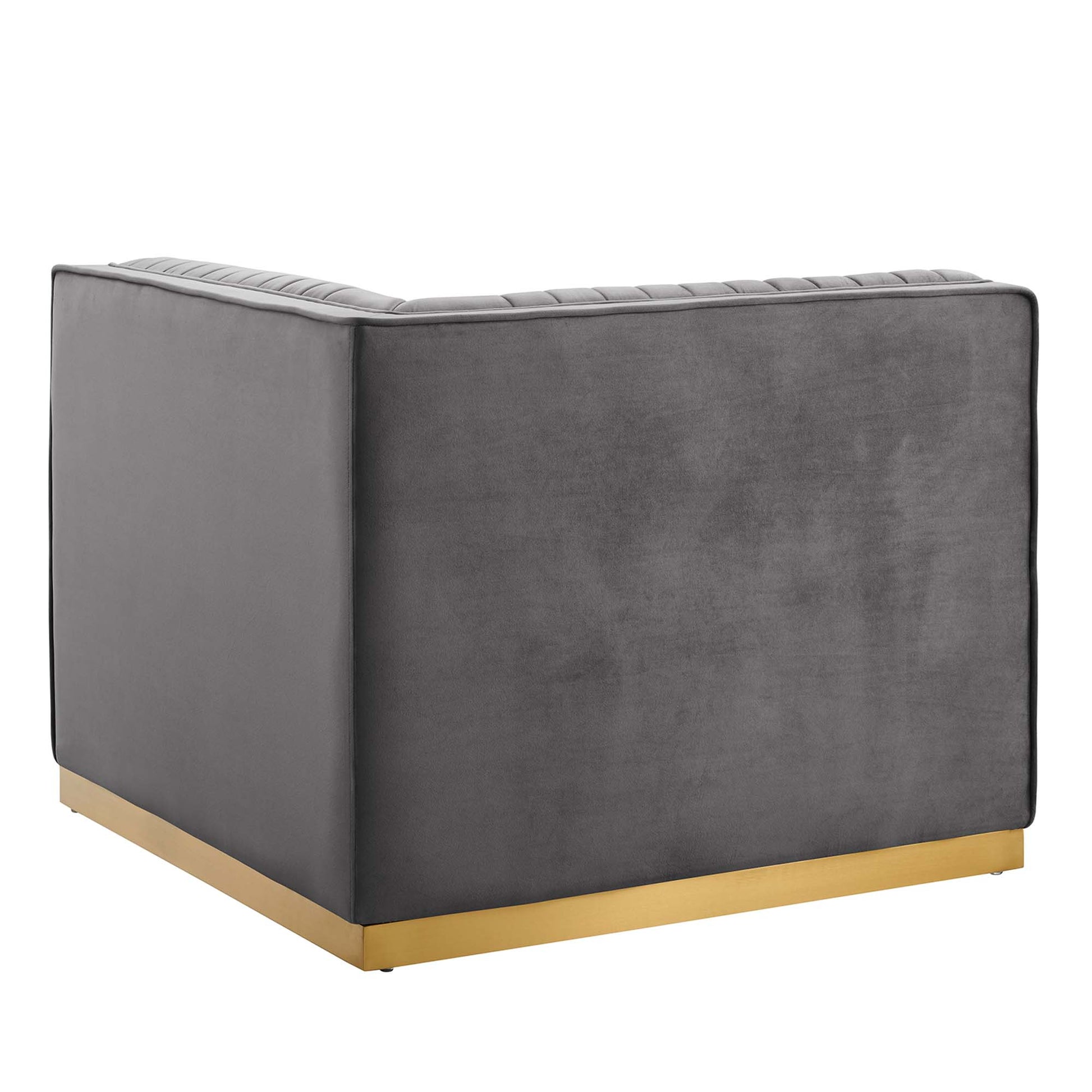 Sanguine Channel Tufted Performance Velvet Modular Sectional sofá Right Corner silla