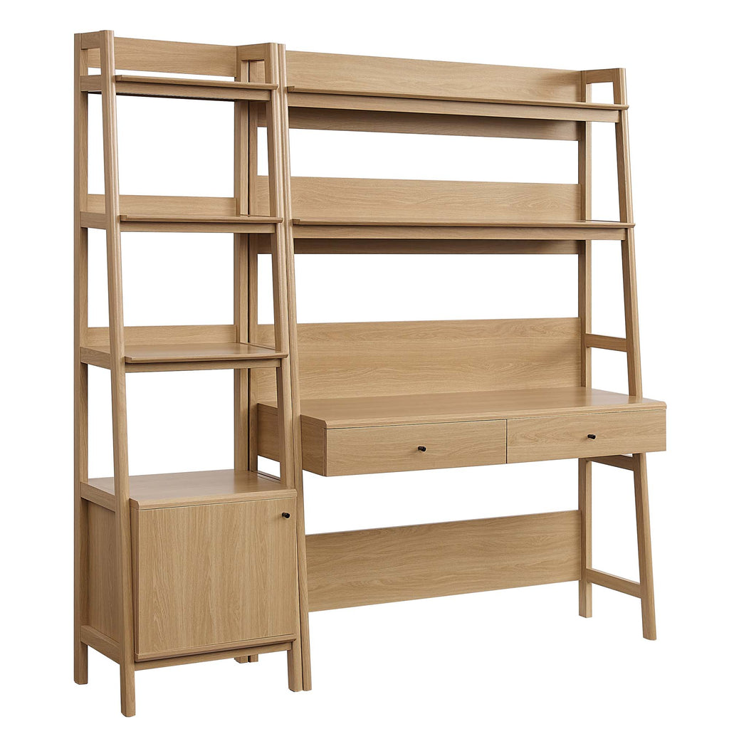 Bixby 2-Piece Wood oficina Desk and Bookshelf