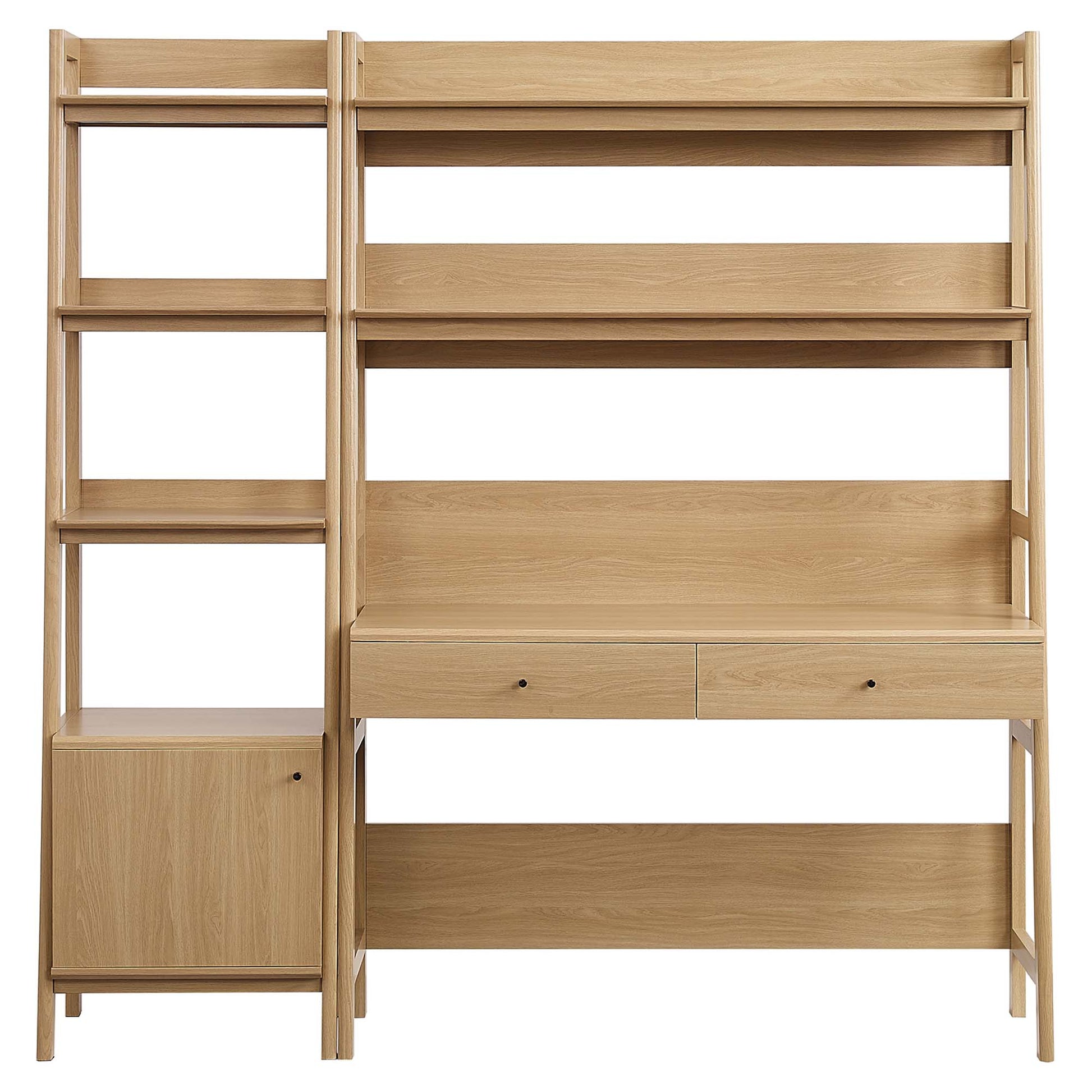 Bixby 2-Piece Wood oficina Desk and Bookshelf