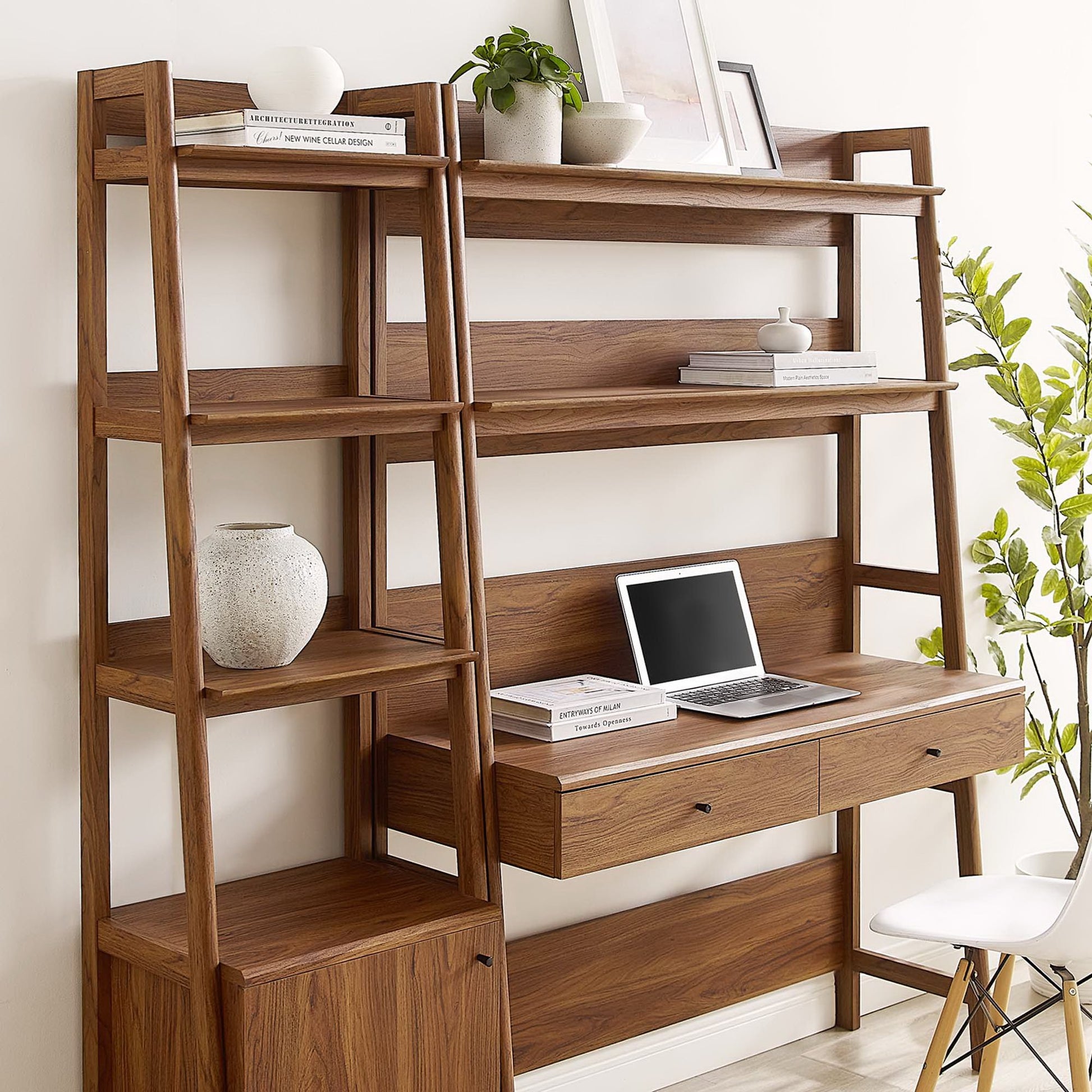 Bixby 2-Piece Wood oficina Desk and Bookshelf