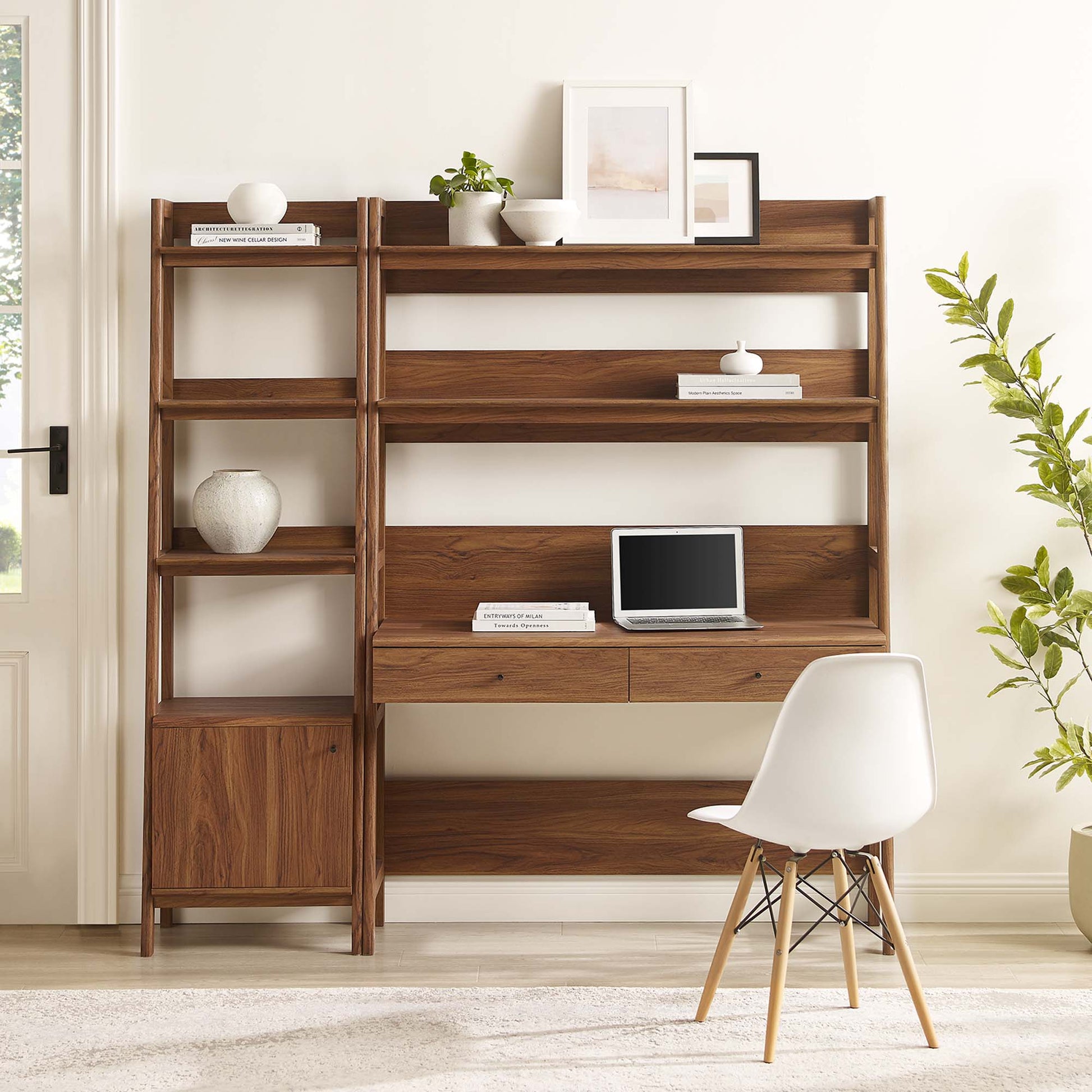 Bixby 2-Piece Wood oficina Desk and Bookshelf