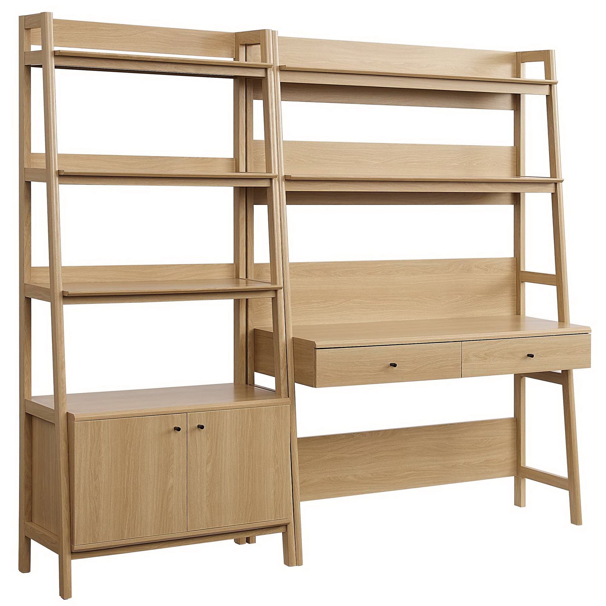 Bixby 2-Piece Wood oficina Desk and Bookshelf