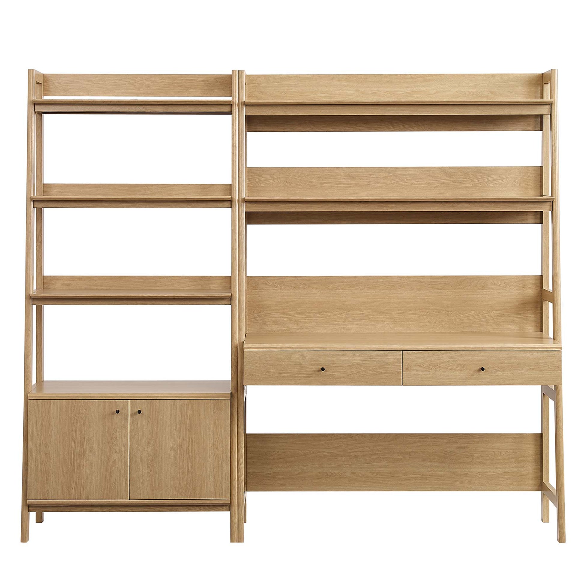 Bixby 2-Piece Wood oficina Desk and Bookshelf