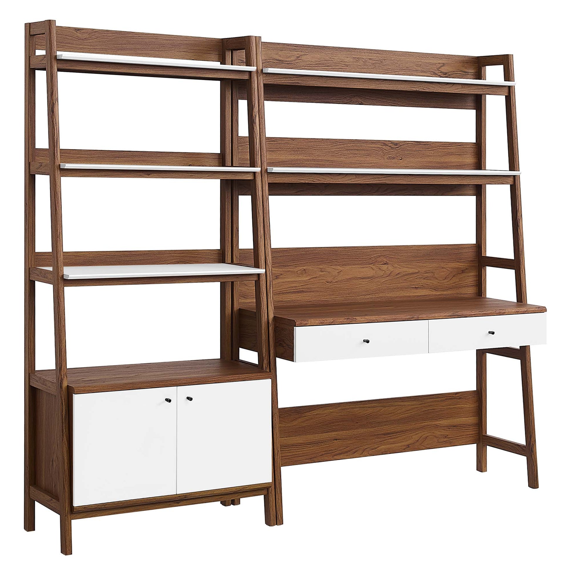 Bixby 2-Piece Wood oficina Desk and Bookshelf