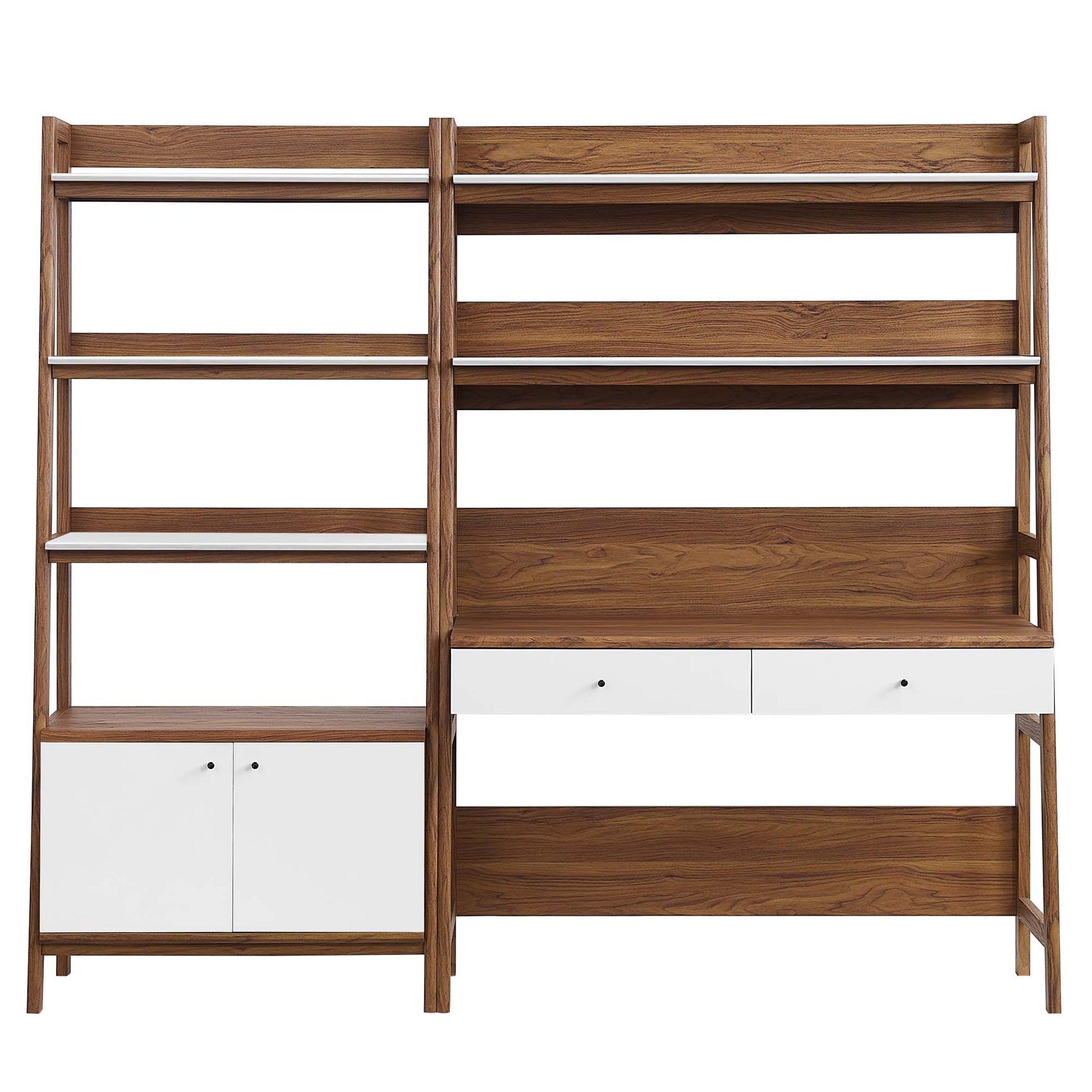Bixby 2-Piece Wood oficina Desk and Bookshelf