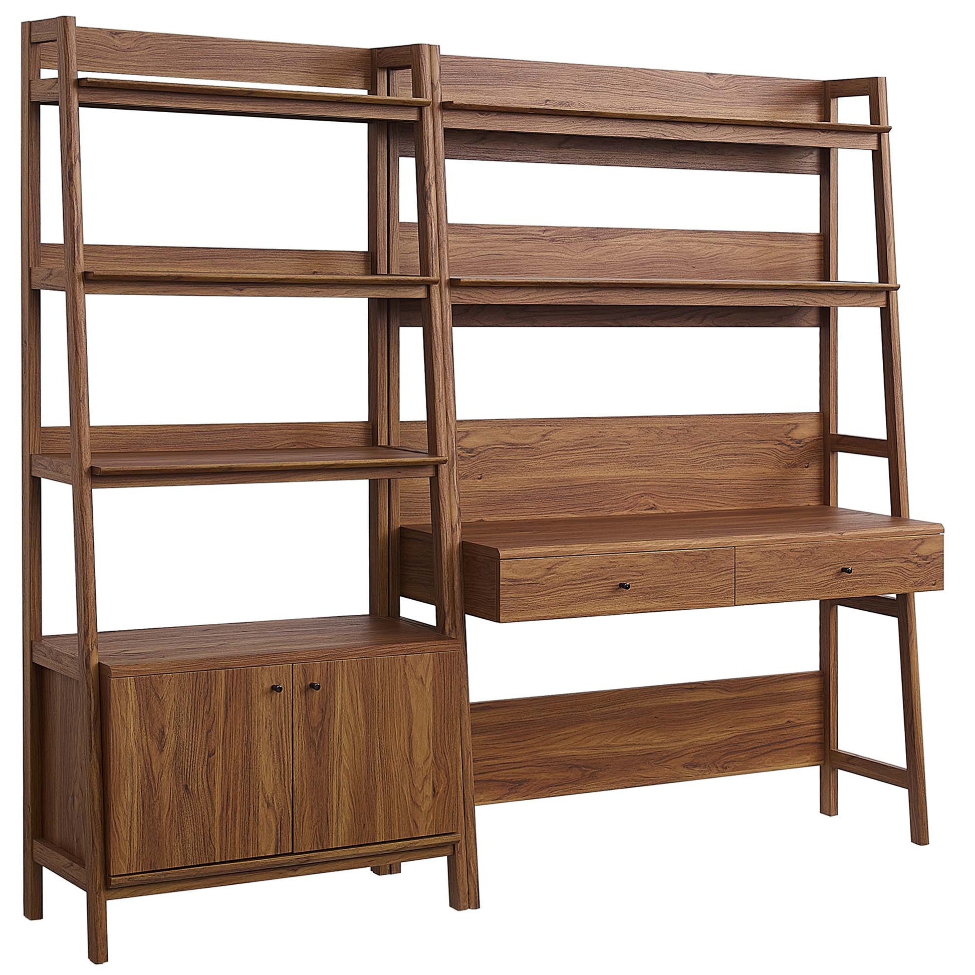 Bixby 2-Piece Wood oficina Desk and Bookshelf