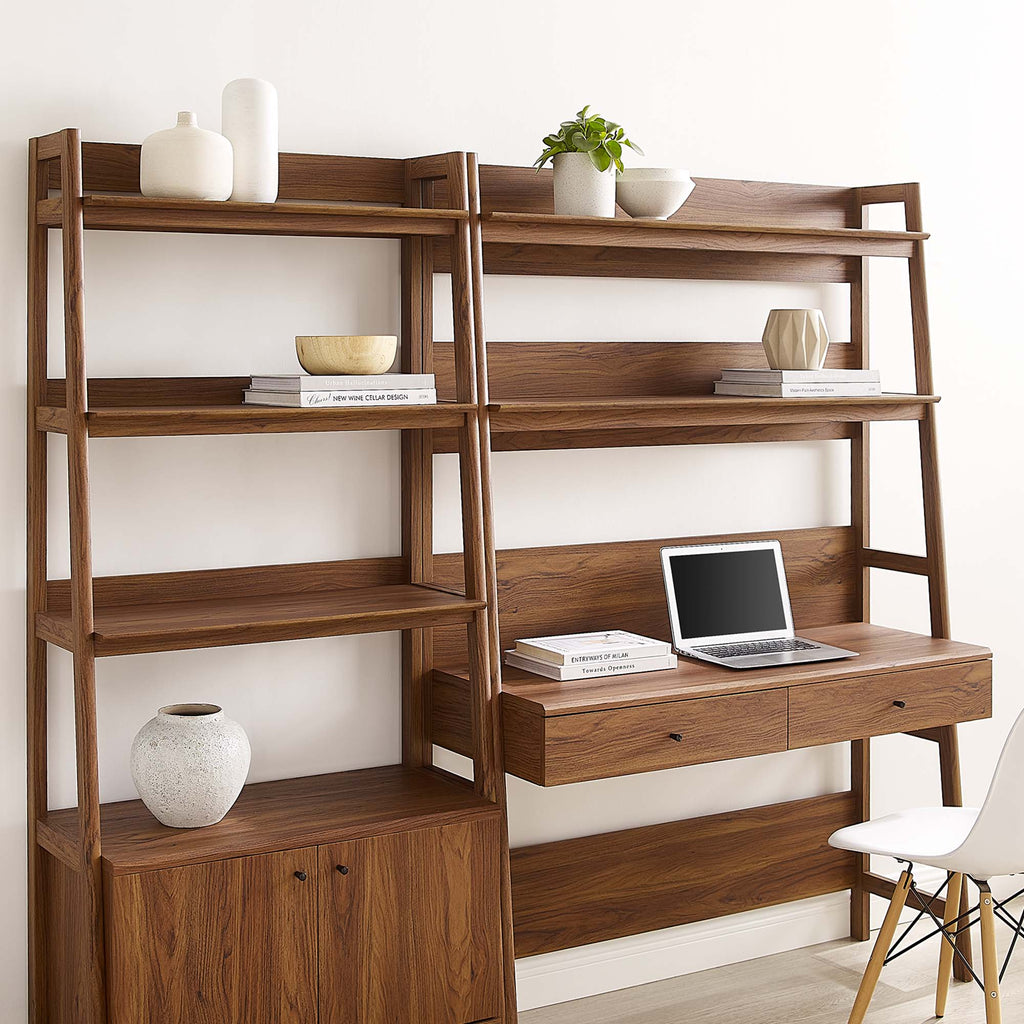 Bixby 2-Piece Wood oficina Desk and Bookshelf