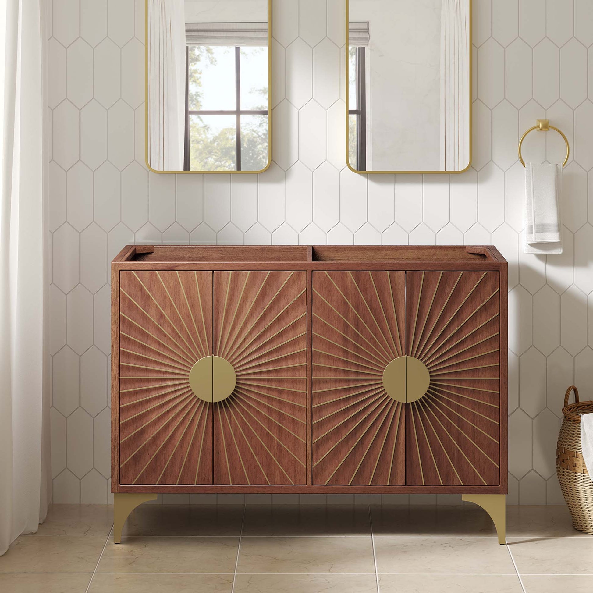 Daylight 48" Double Sink Compatible (Not Included) Bathroom Vanity gabinete