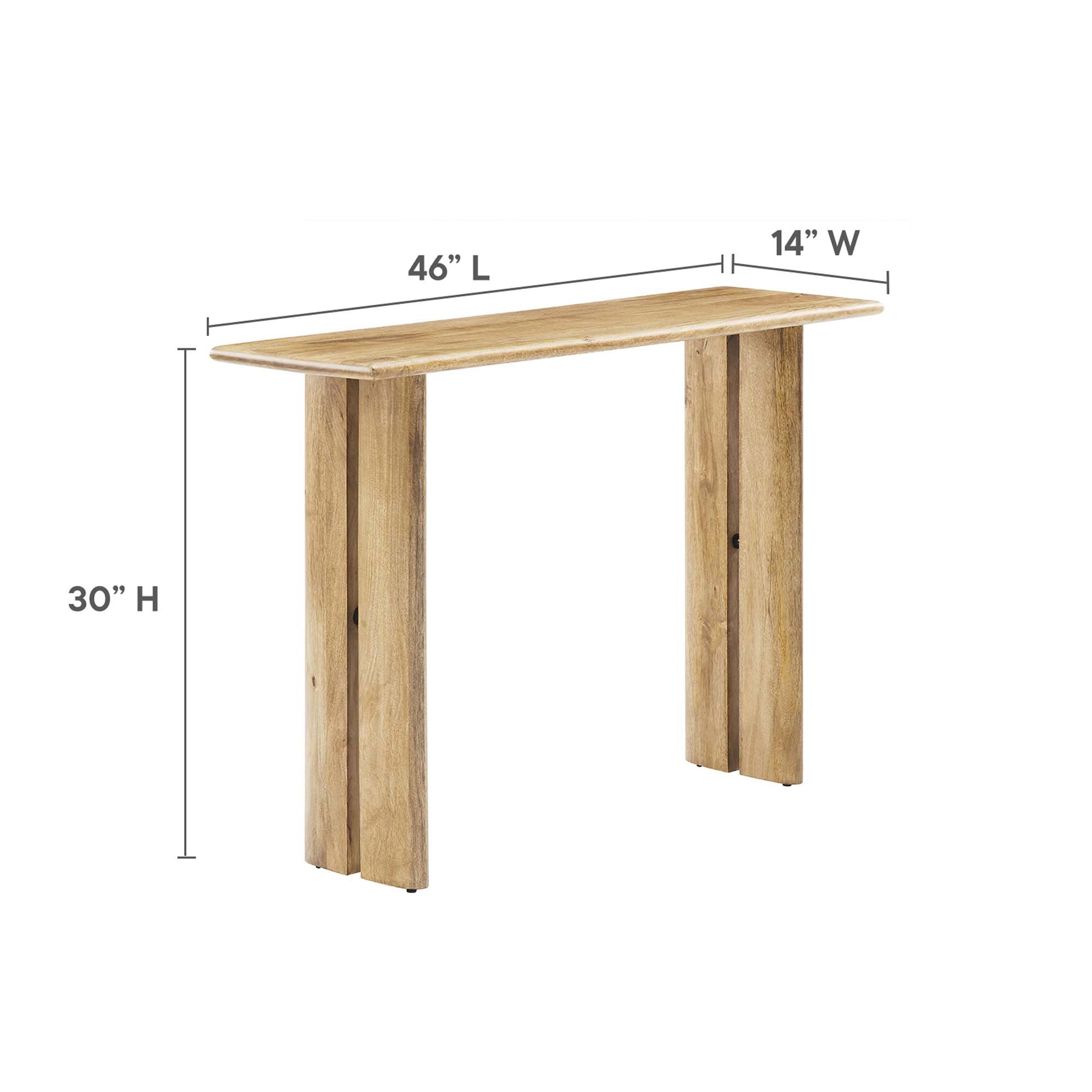 Amistad Wood Console mesa