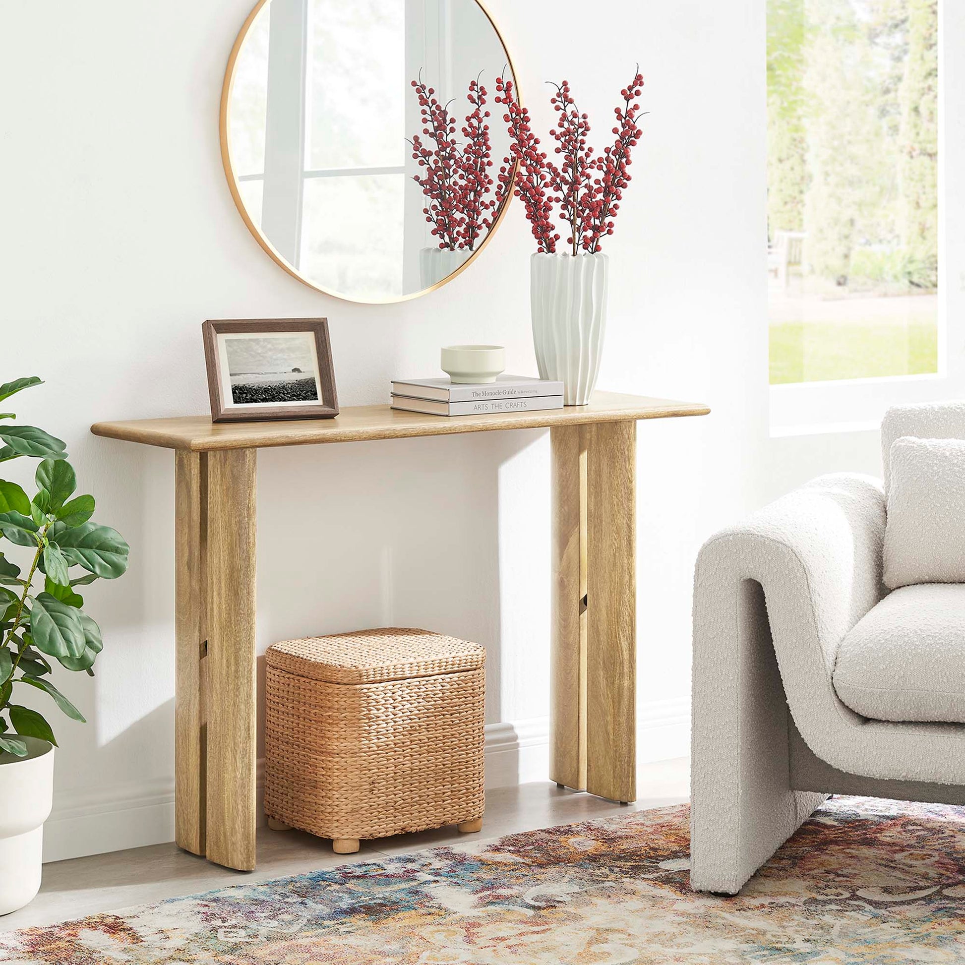 Amistad Wood Console mesa