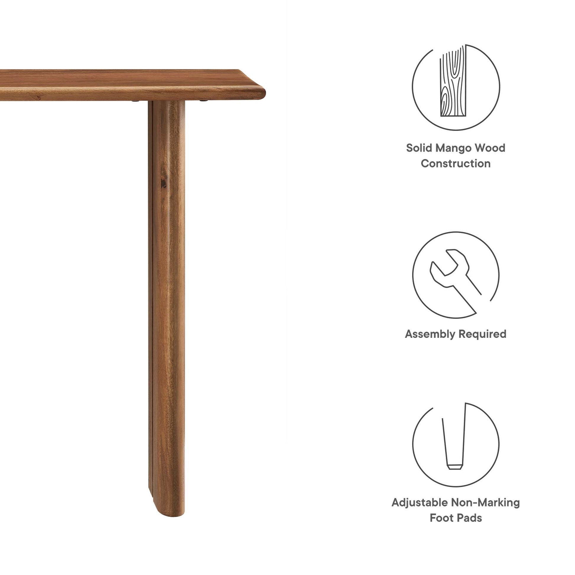 Amistad Wood Console mesa