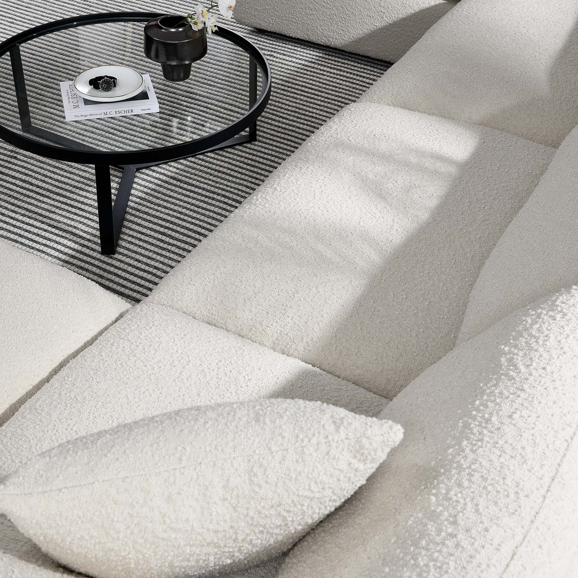 Commix 6-Piece Down Filled Overstuffed Boucle Sectional sofá