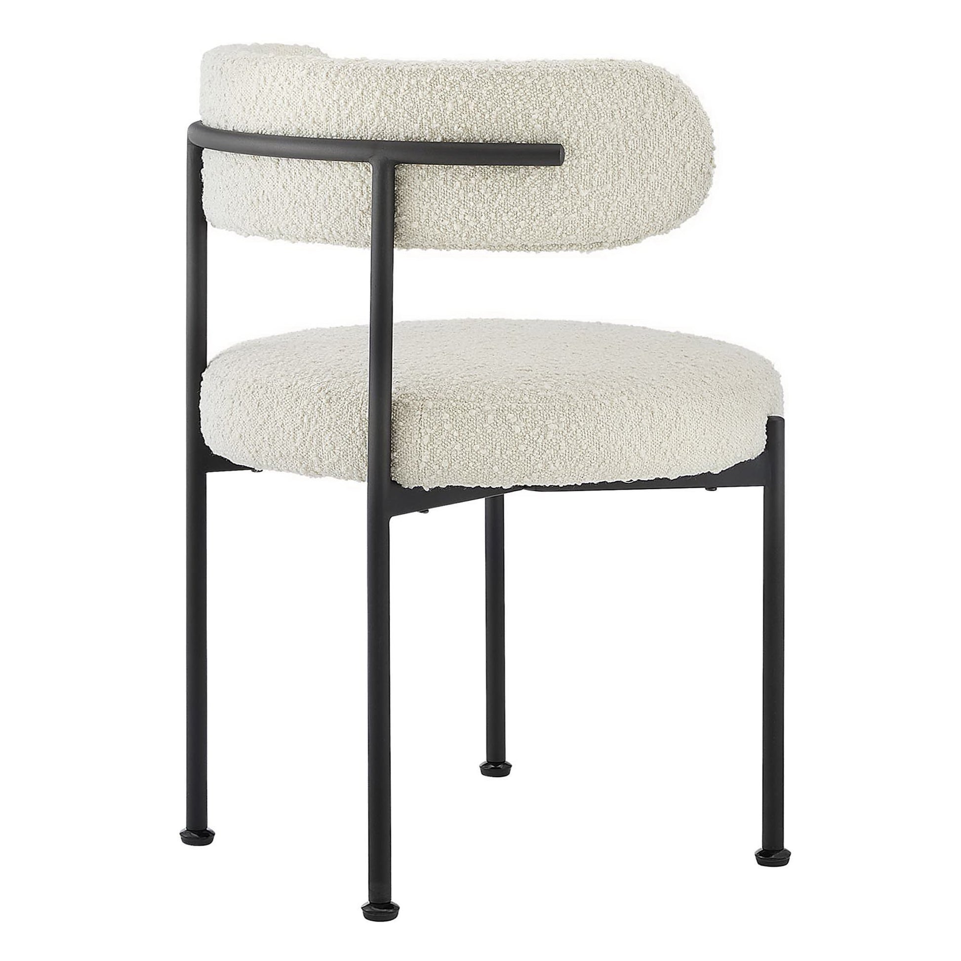 Albie Boucle Fabric comedor sillas Set of 2