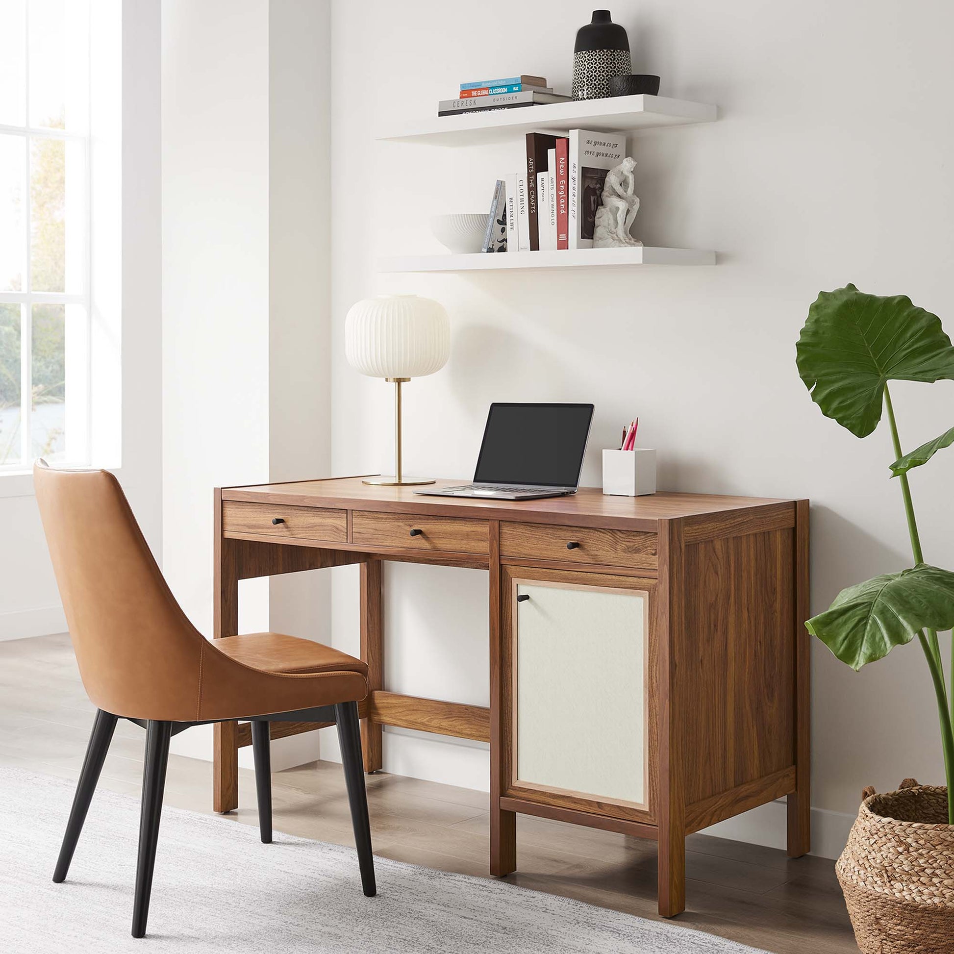Capri 49" Wood Grain oficina Desk