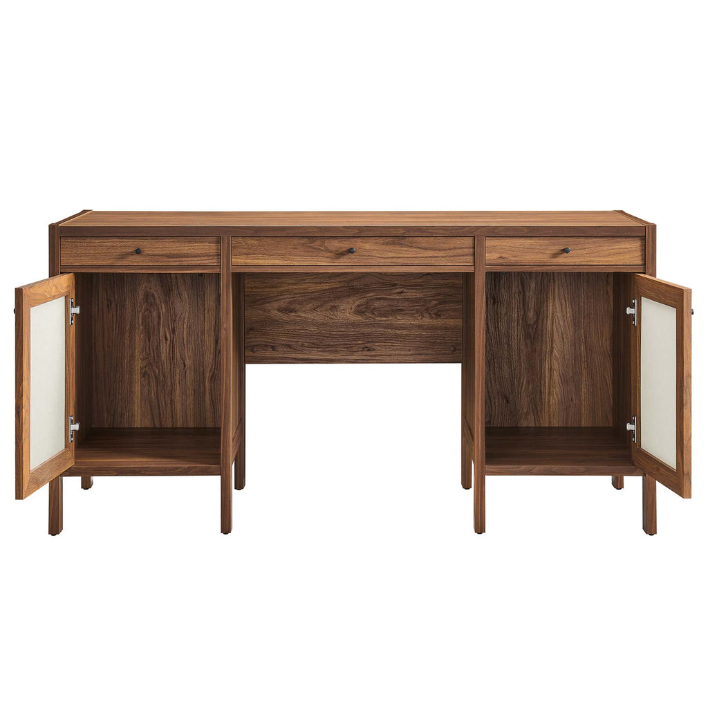 Capri 58" Wood Grain oficina Desk