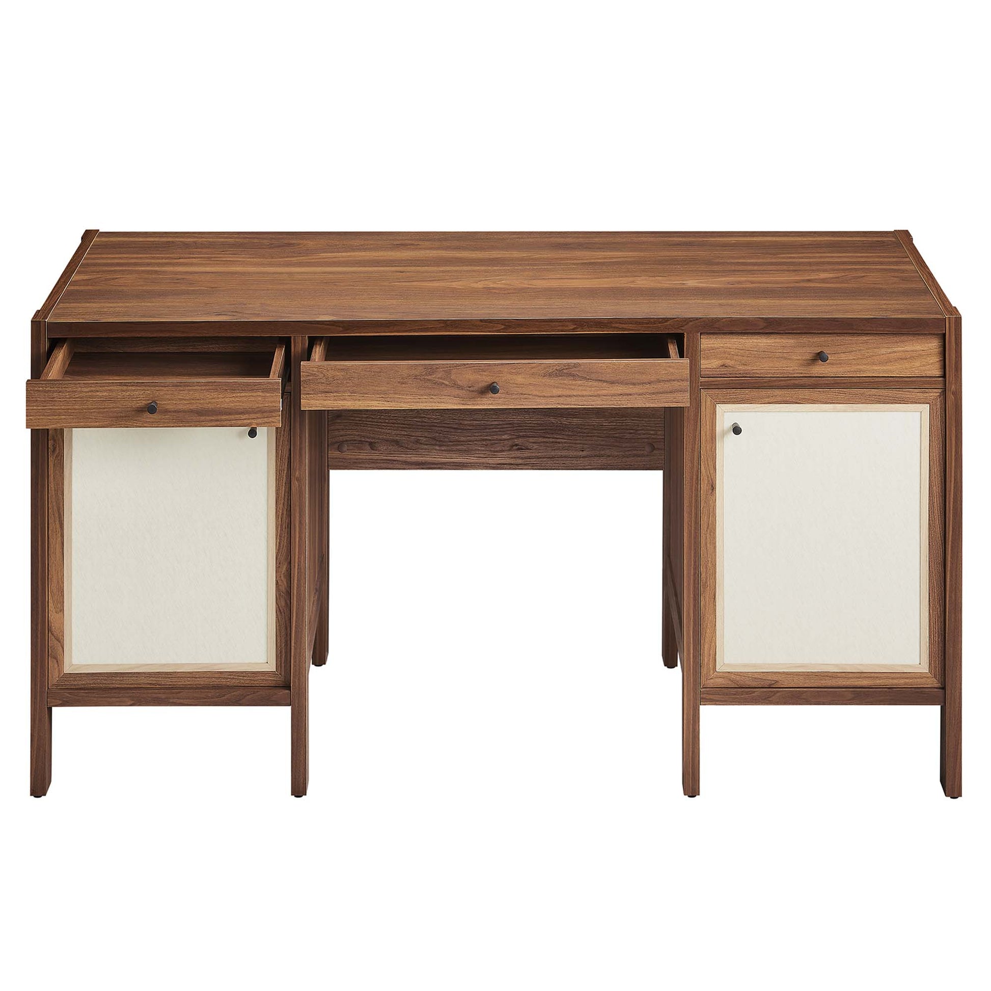 Capri 58" Wood Grain oficina Desk