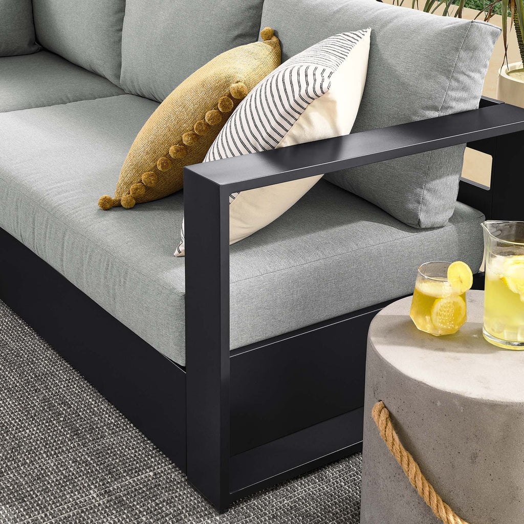 Tahoe 5-Piece Outdoor Patio Powder-Coated Aluminum Sectional sofá Set