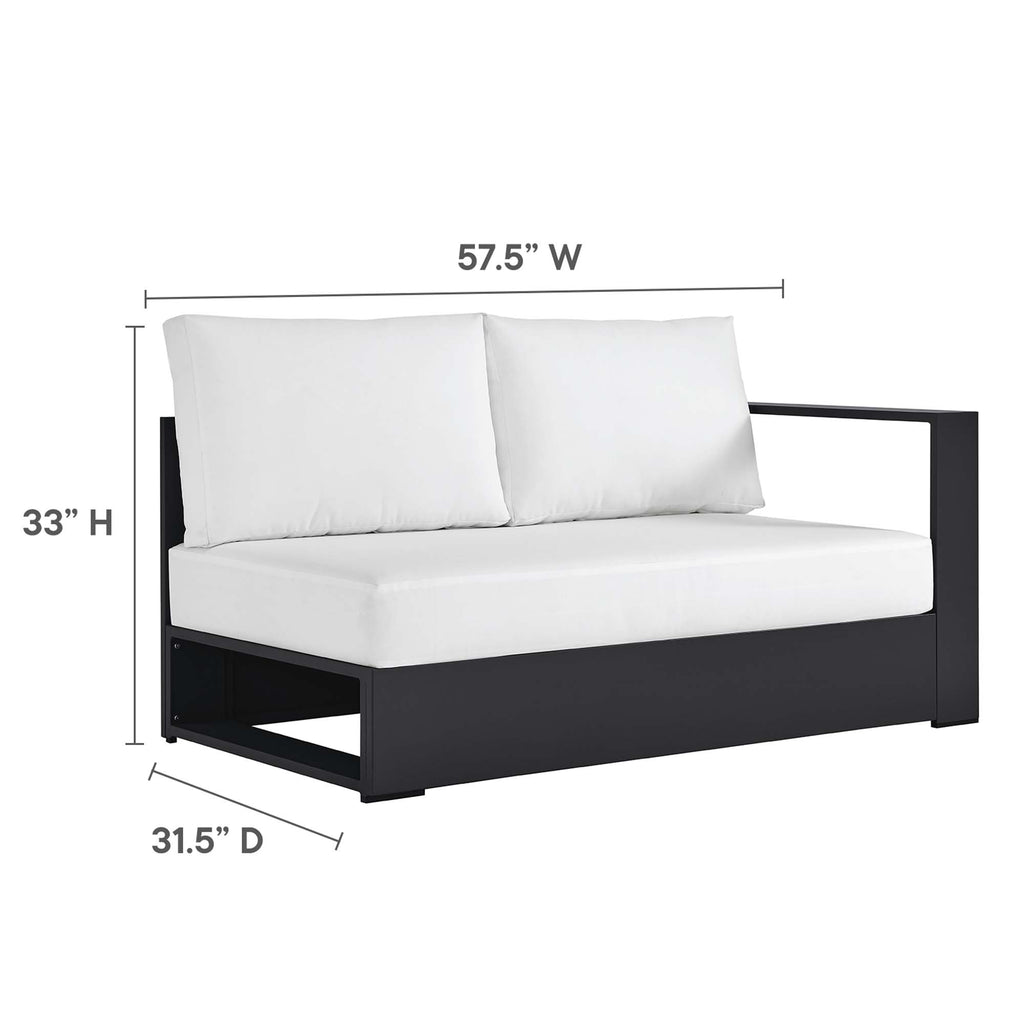 Tahoe 5-Piece Outdoor Patio Powder-Coated Aluminum Sectional sofá Set