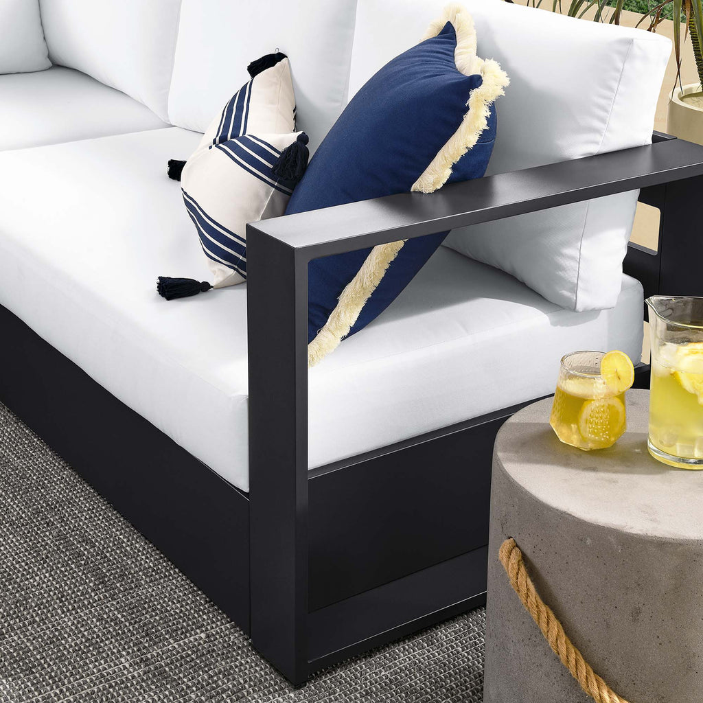 Tahoe 5-Piece Outdoor Patio Powder-Coated Aluminum Sectional sofá Set