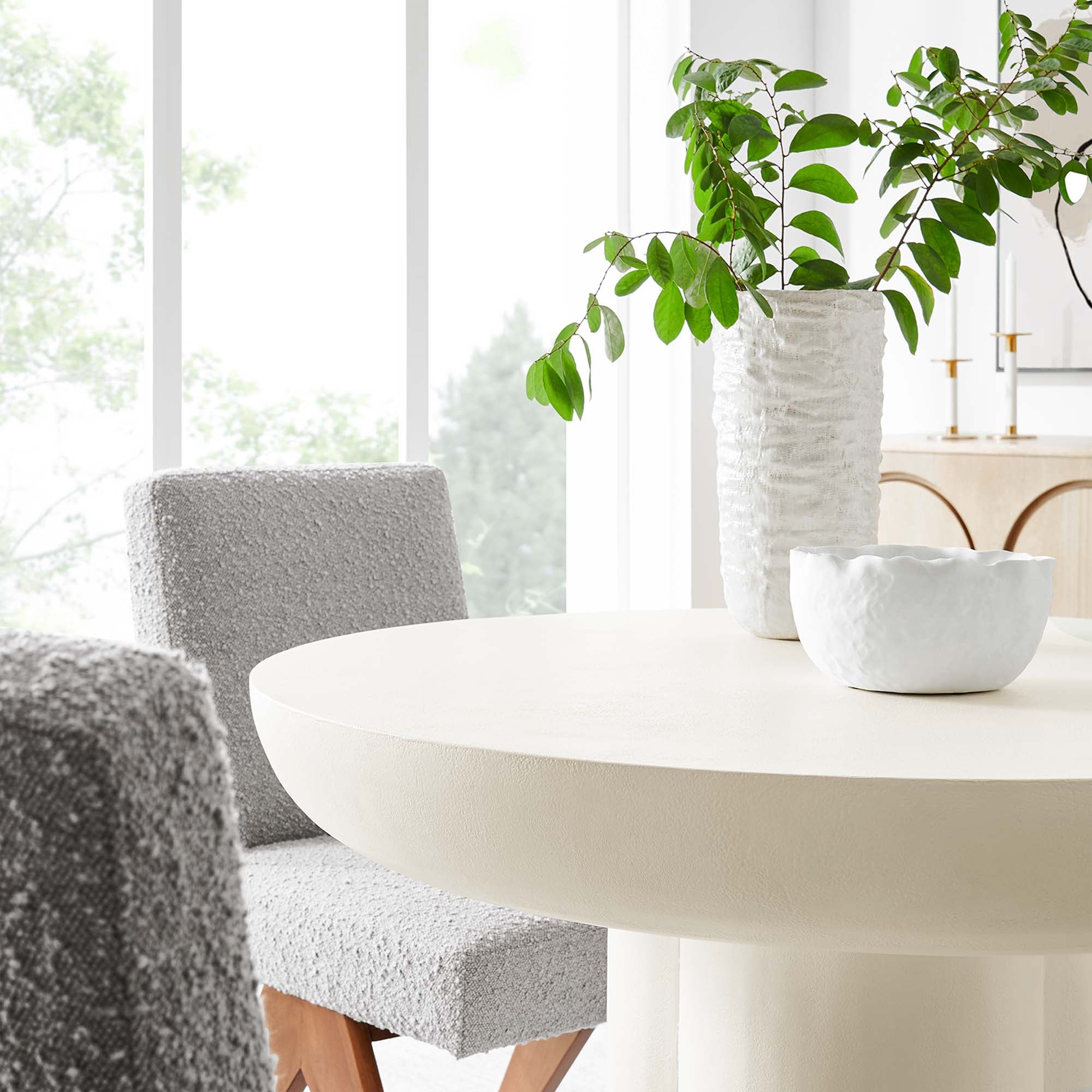 Caspian 40" Mesa de Comedor Redonda