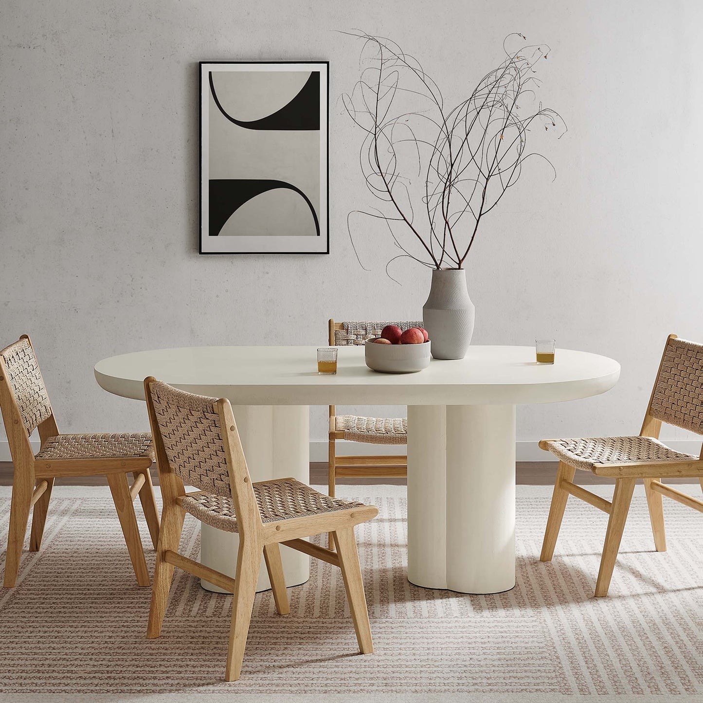 Caspian 72" Mesa de Comedor Ovalada