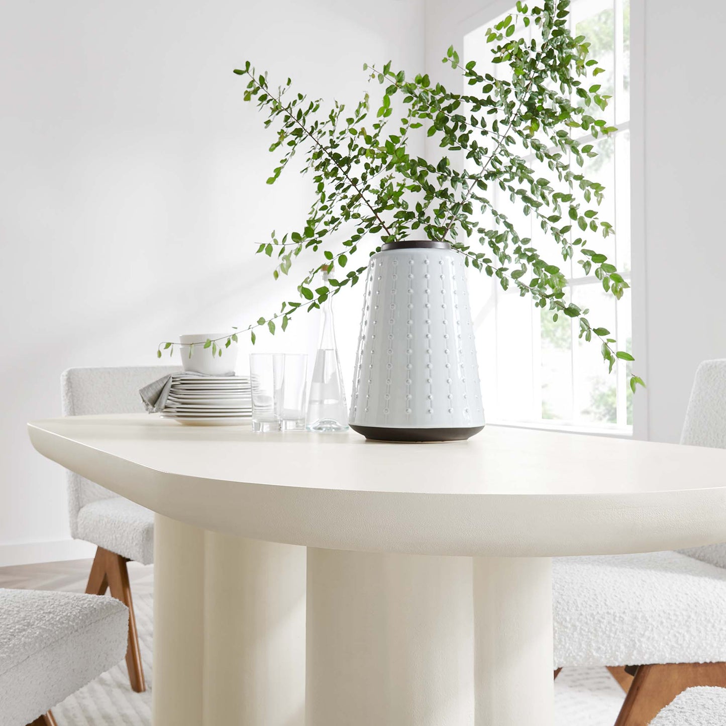 Caspian 72" Mesa de Comedor Ovalada