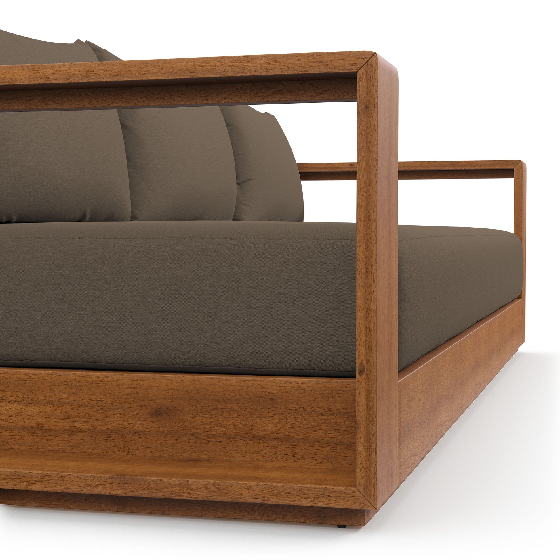 Tahoe Outdoor Patio Acacia Wood sofá