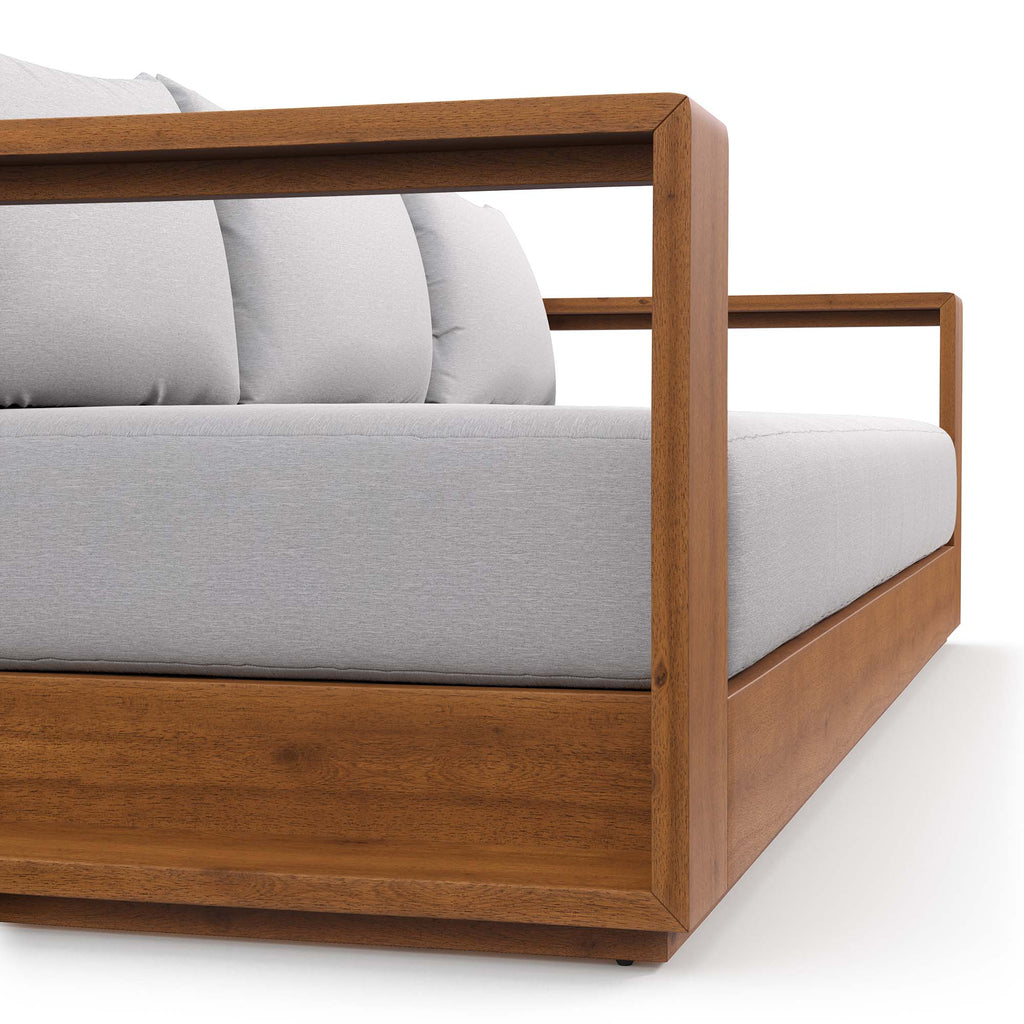 Tahoe Outdoor Patio Acacia Wood sofá