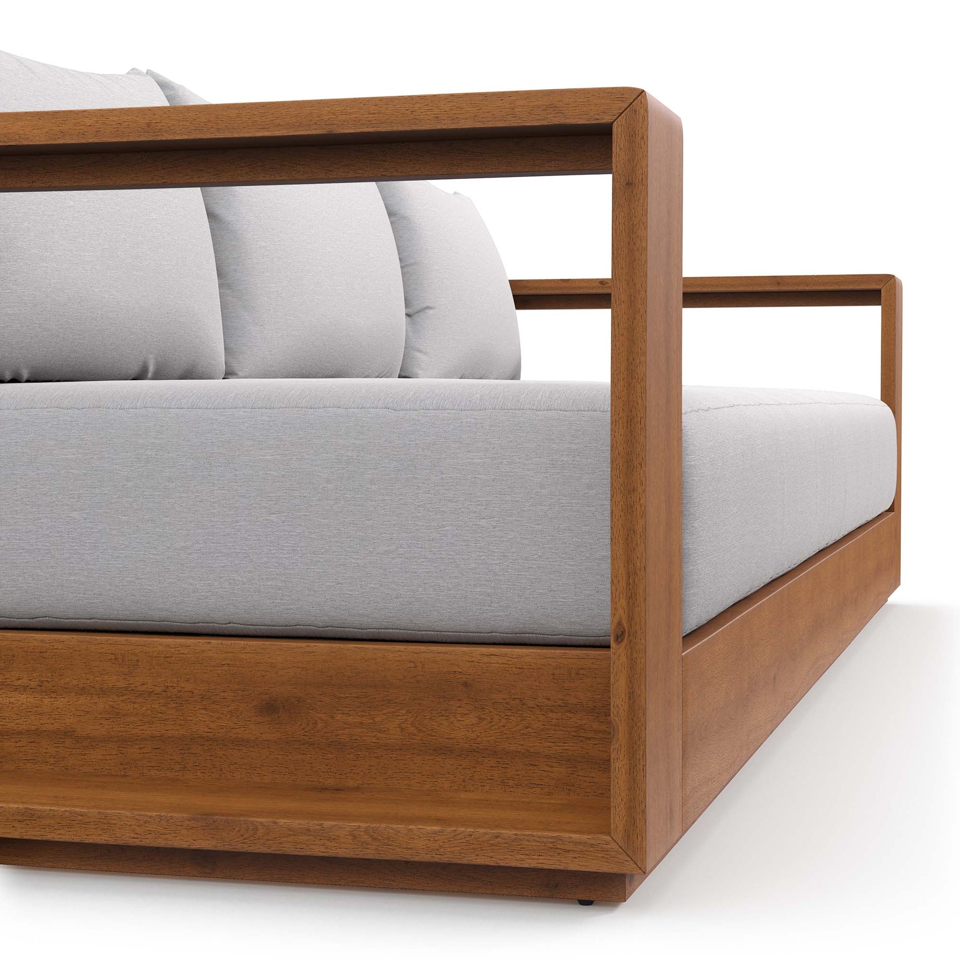 Tahoe Outdoor Patio Acacia Wood sofá