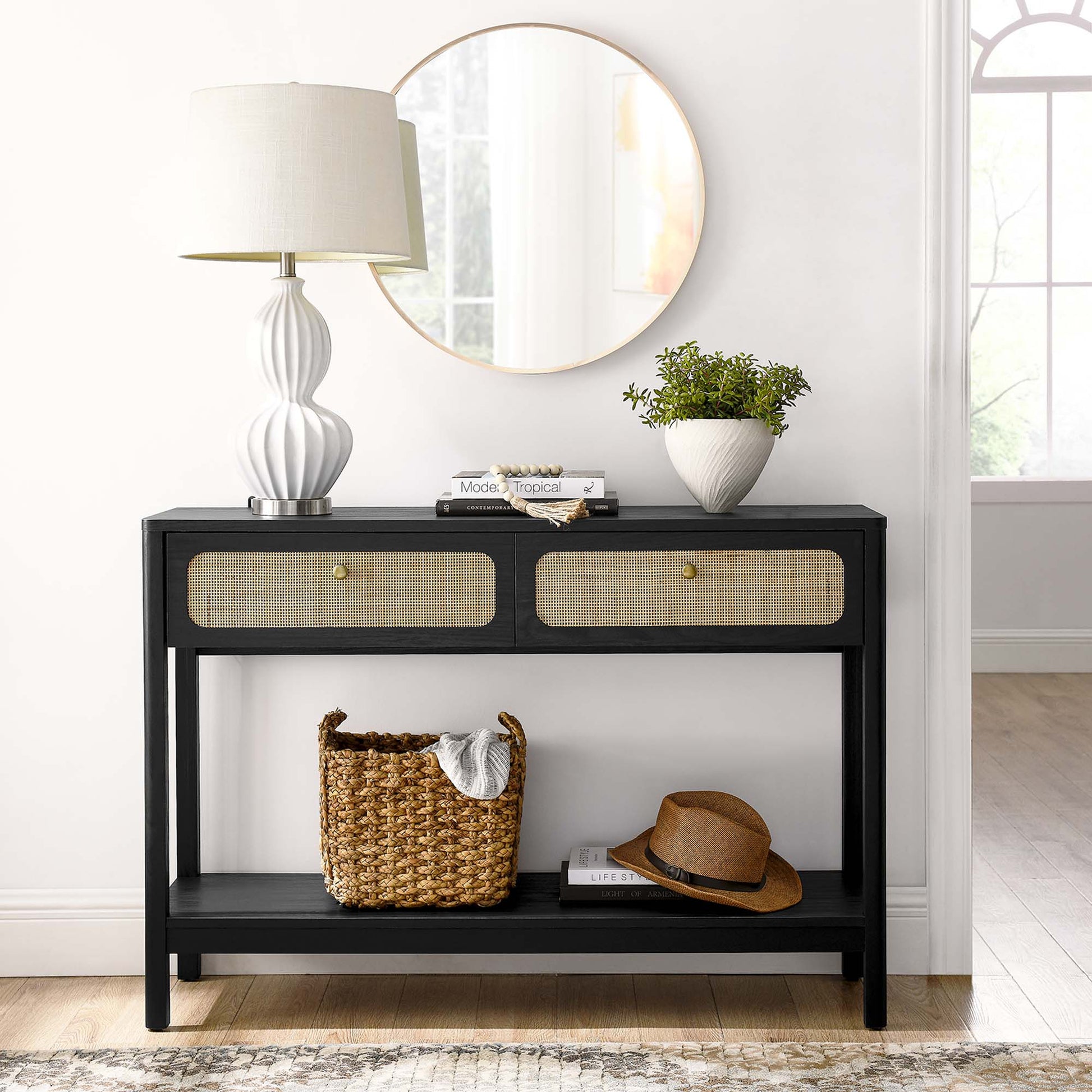 Chaucer Wood Entryway Console mesa