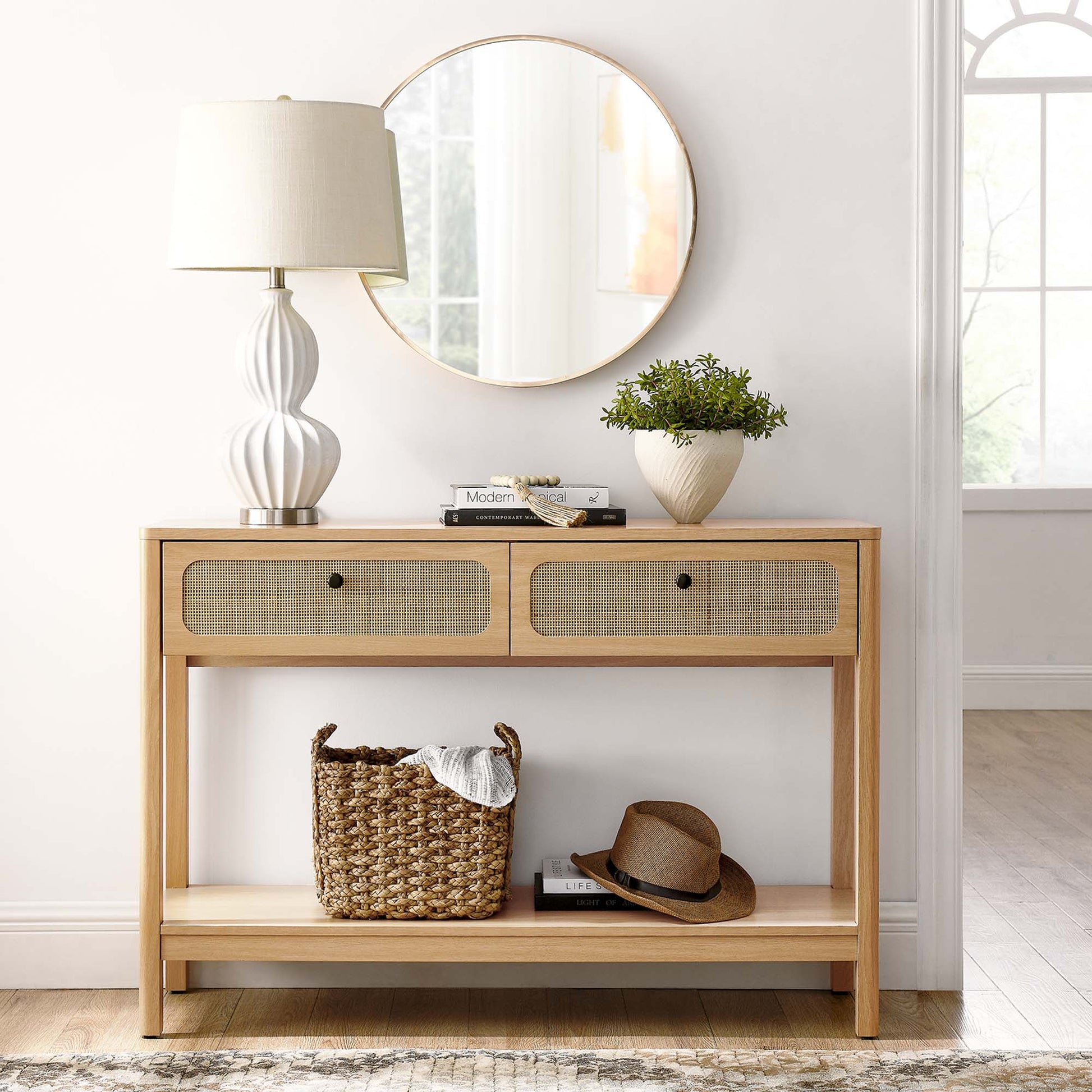 Chaucer Wood Entryway Console mesa