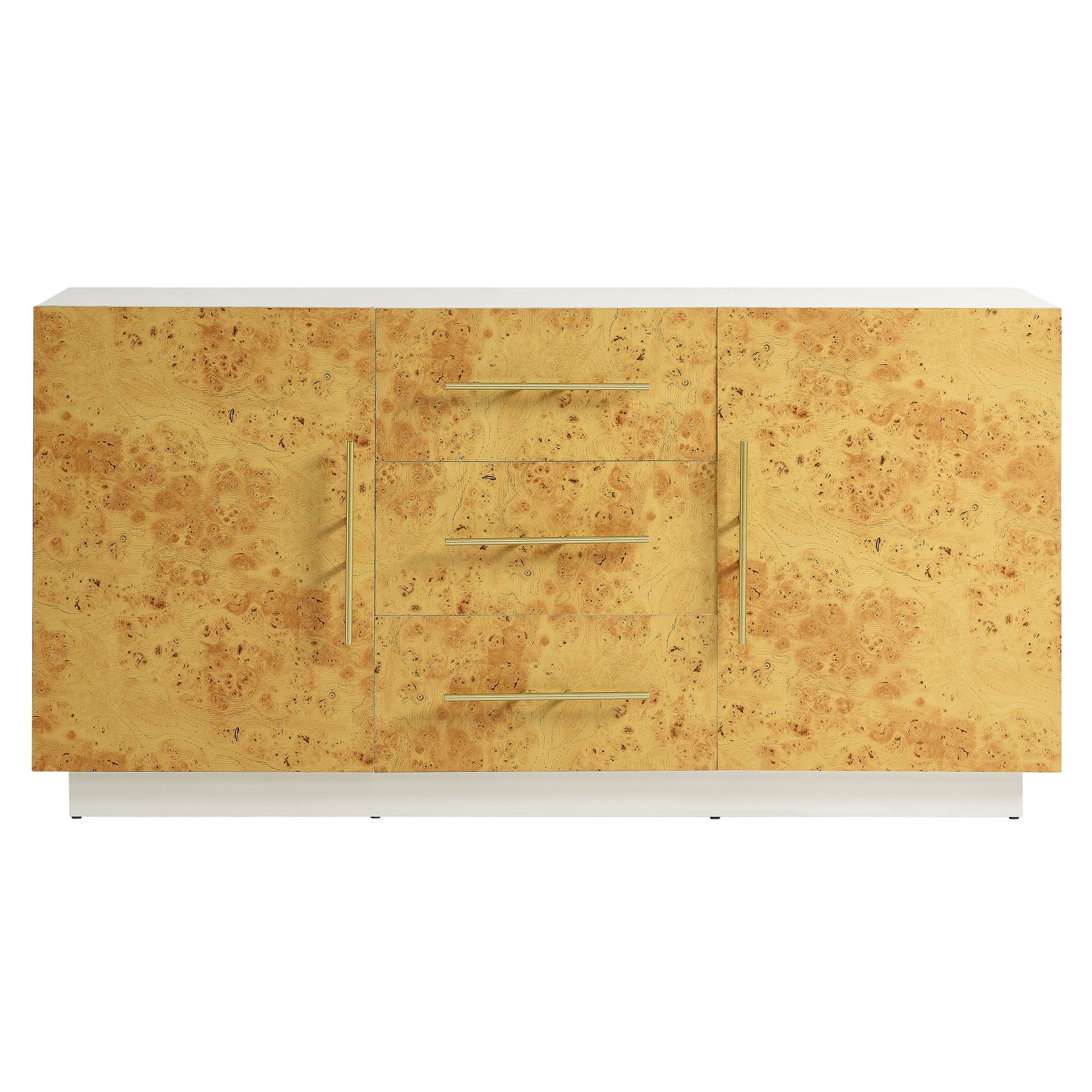 Abel 59 Inch Burl Wood Sideboard Buffet TV Stand