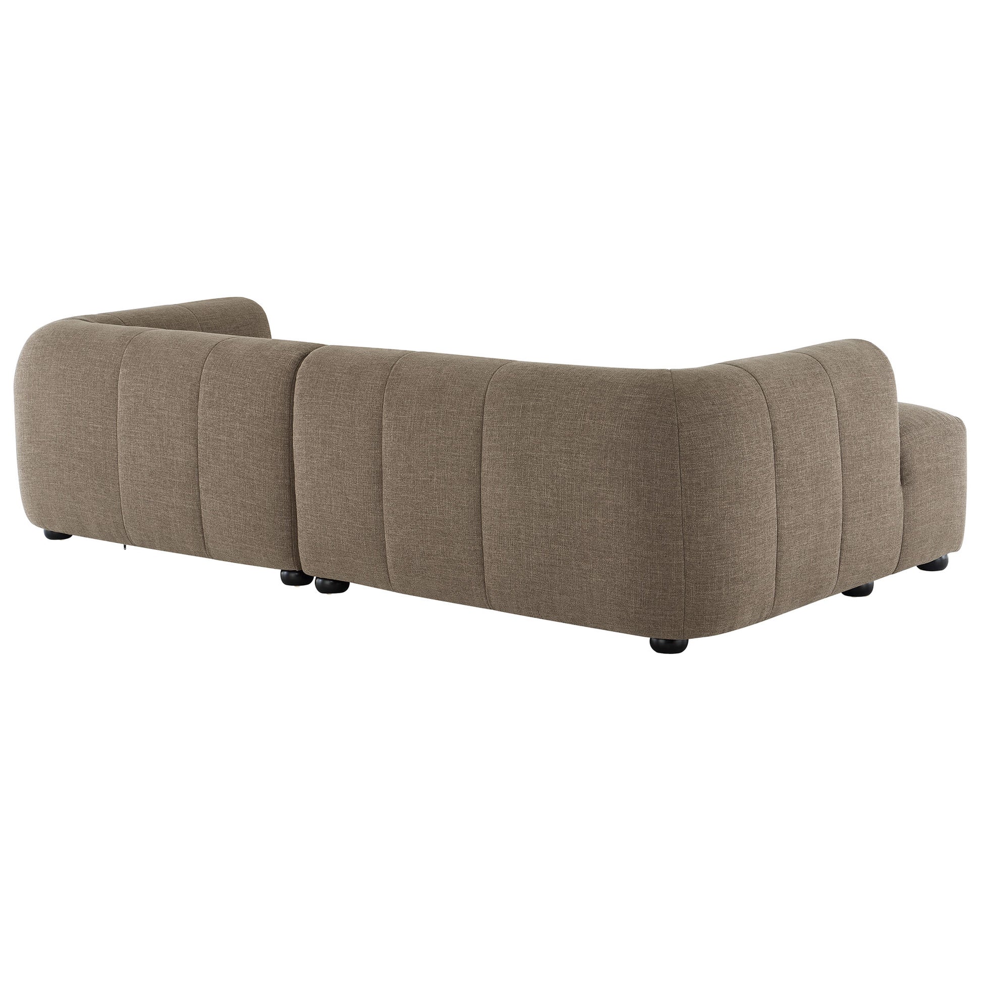 Liana Left-Facing Upholstered Fabric Modular sofá with Chaise