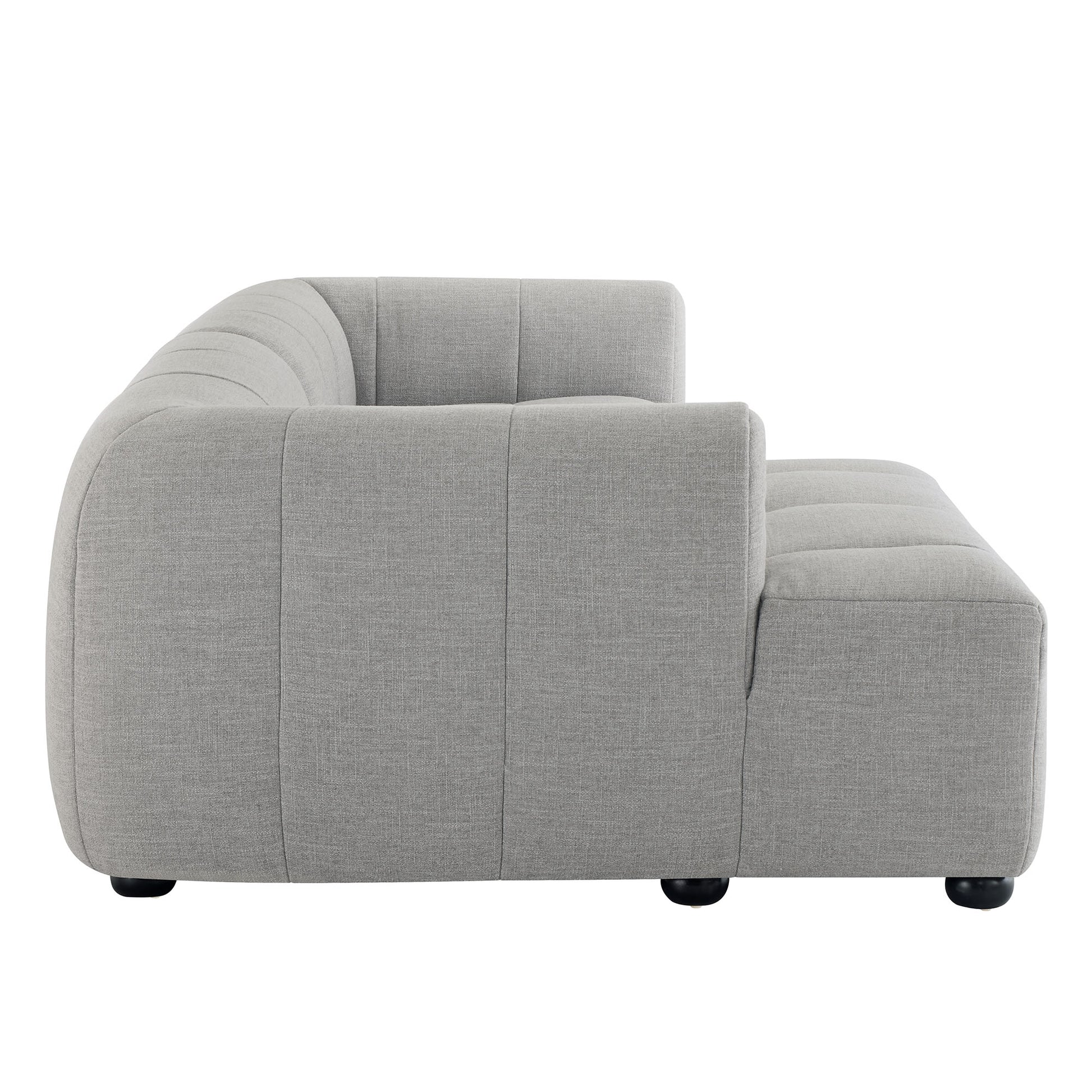 Liana Left-Facing Upholstered Fabric Modular sofá with Chaise
