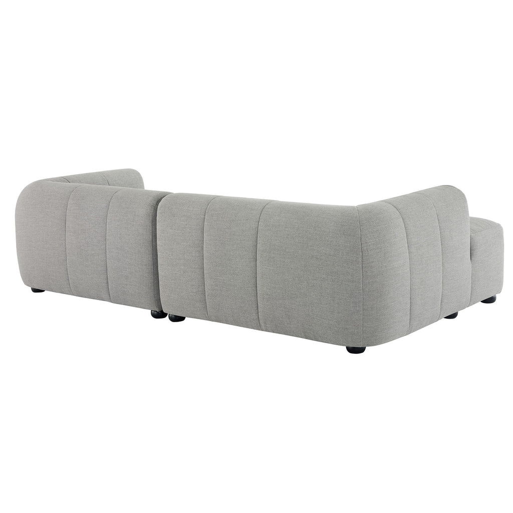 Liana Left-Facing Upholstered Fabric Modular sofá with Chaise
