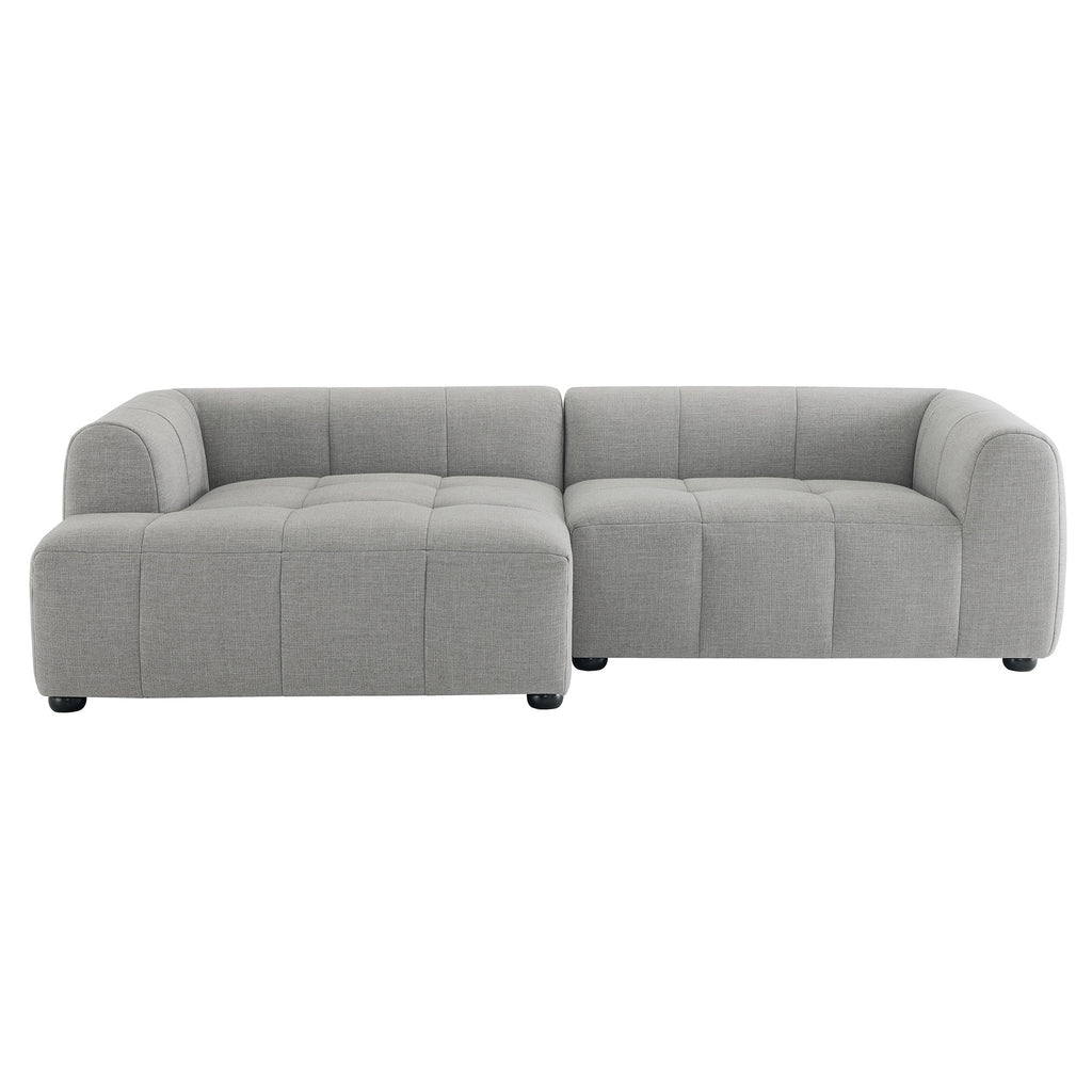 Liana Left-Facing Upholstered Fabric Modular sofá with Chaise