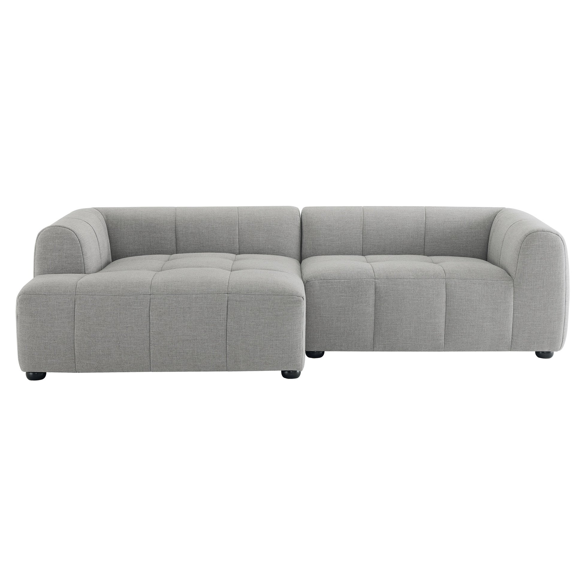 Liana Left-Facing Upholstered Fabric Modular sofá with Chaise